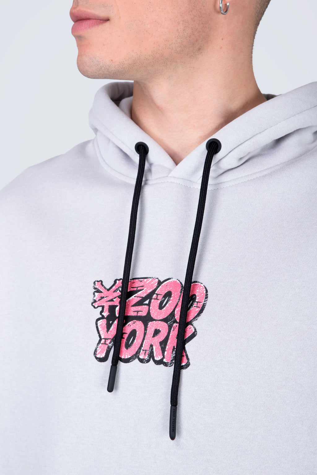 Poleron Hood Bob Esponja Happywheels Gris Zoo York