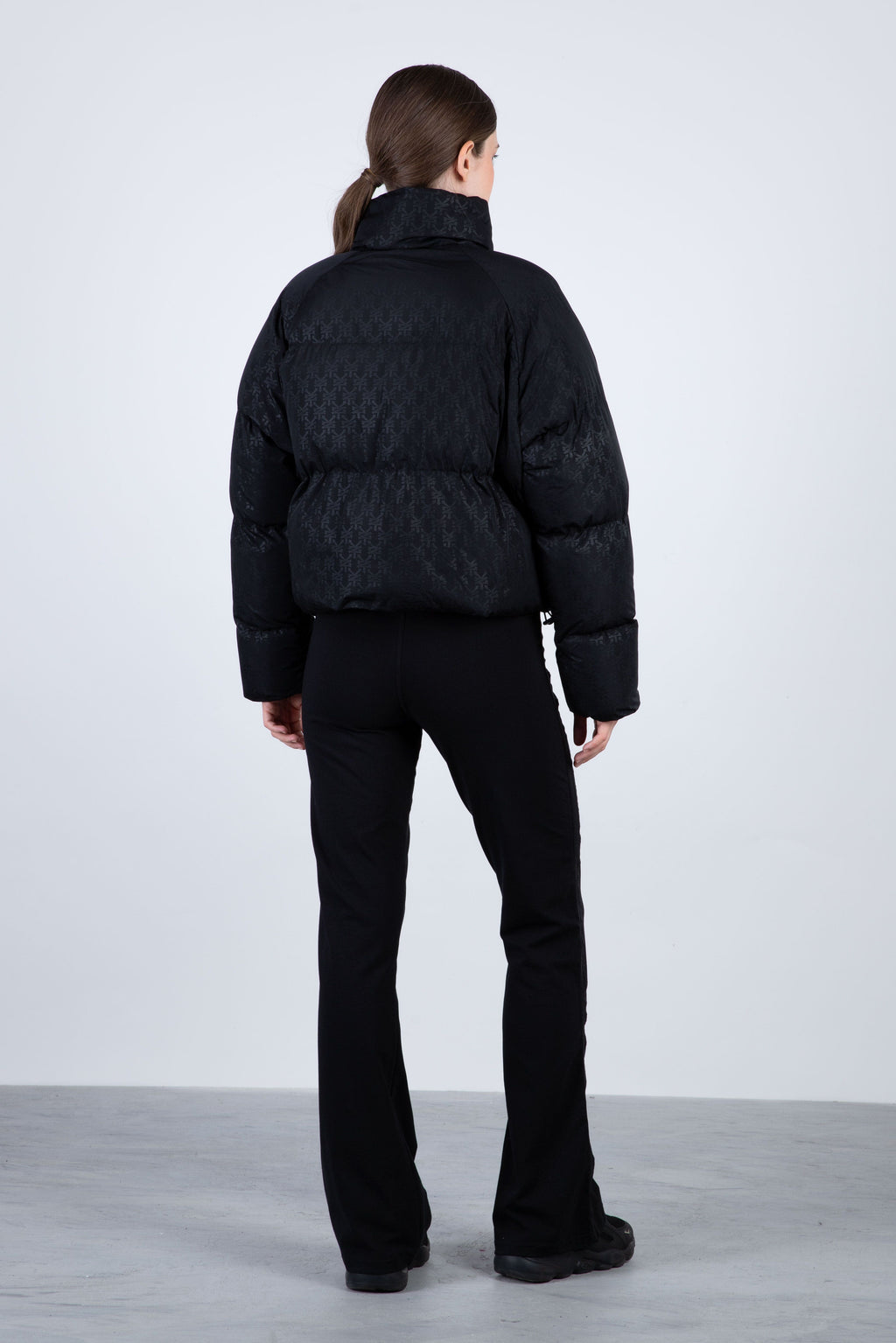 Parka Crop Bronxy Print Logo Negro Zoo York