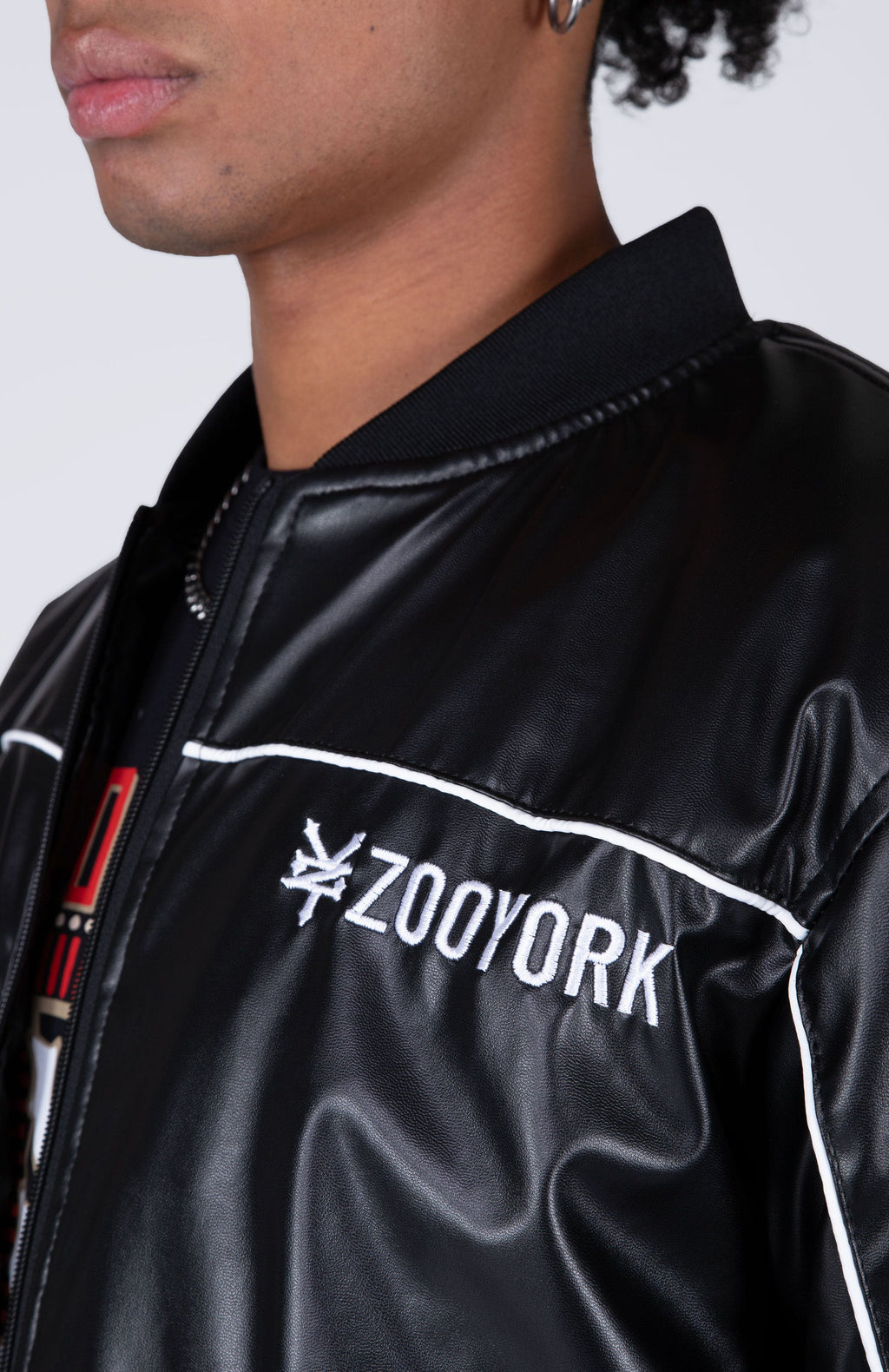 Chaqueta Bomber Strong Negro Zoo York