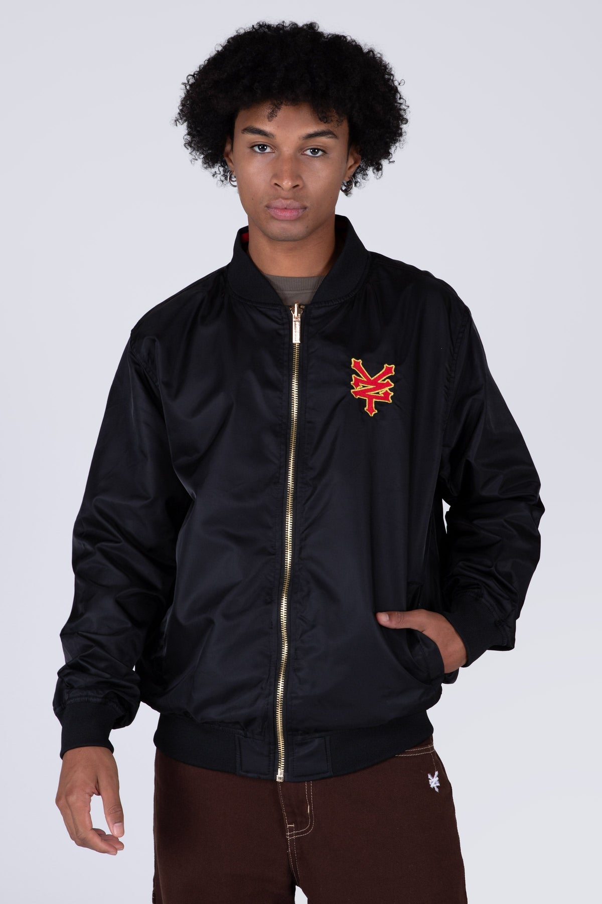 Chaqueta Bomber Reversible Blood Negro Zoo York