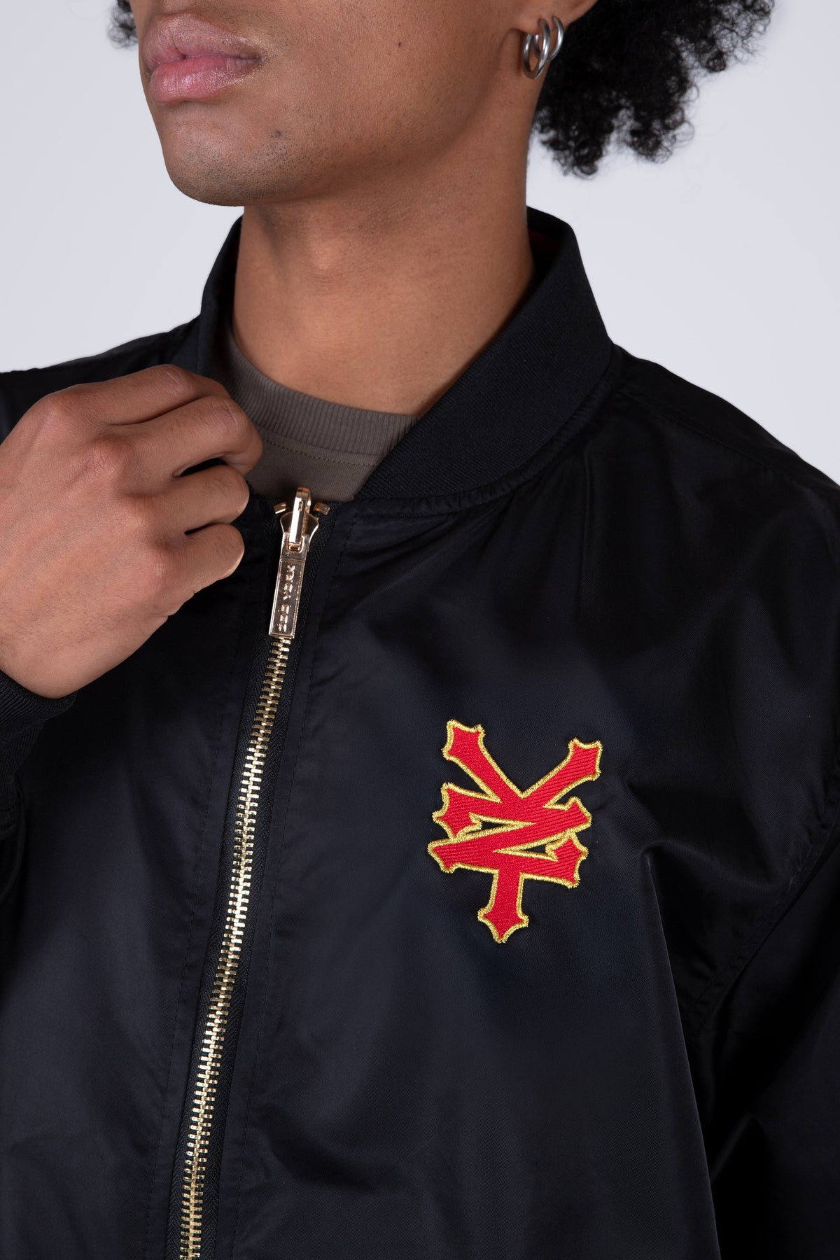 Chaqueta Bomber Reversible Blood Negro Zoo York