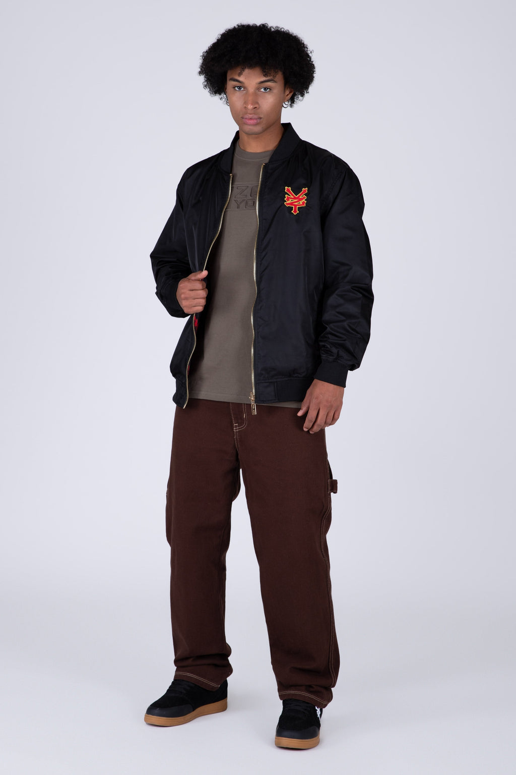 Chaqueta Bomber Reversible Blood Negro Zoo York