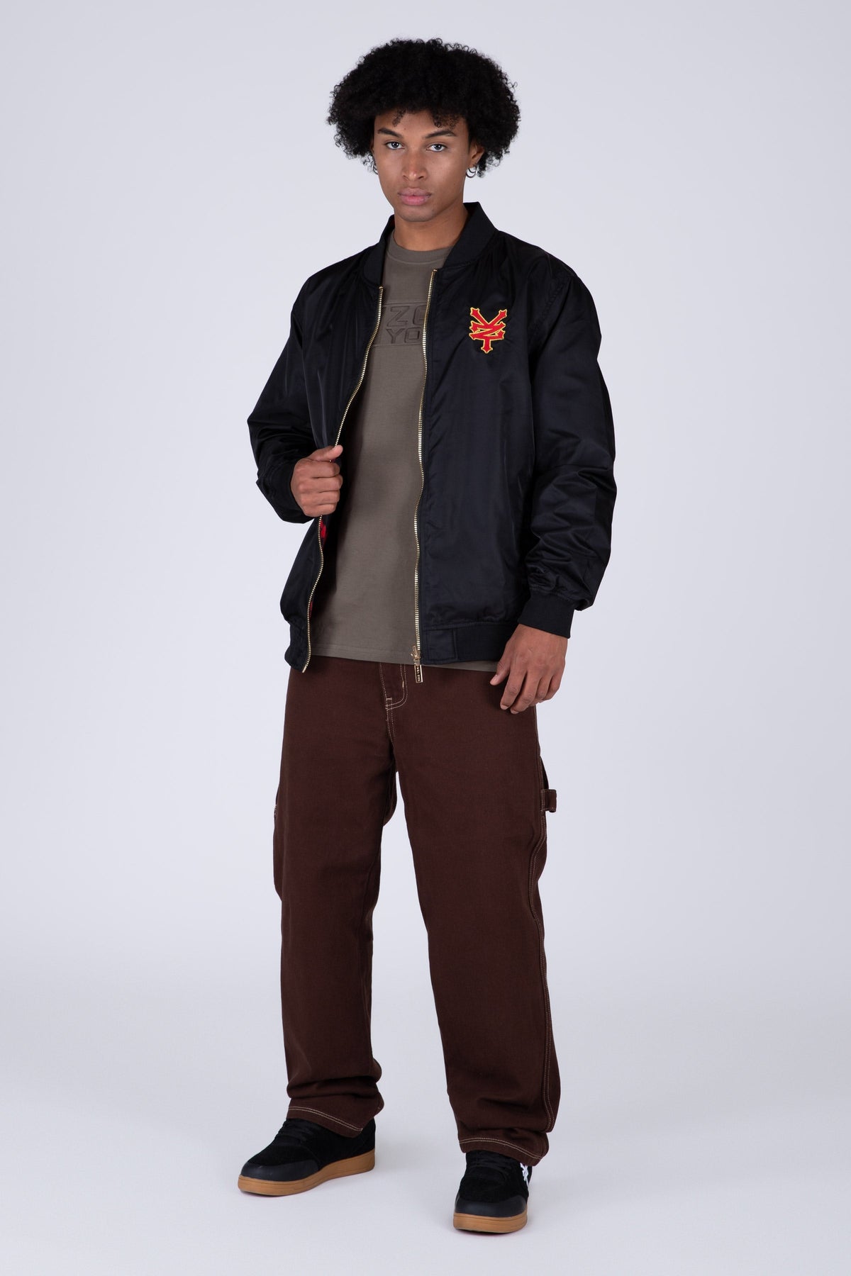 Chaqueta Bomber Reversible Blood Negro Zoo York