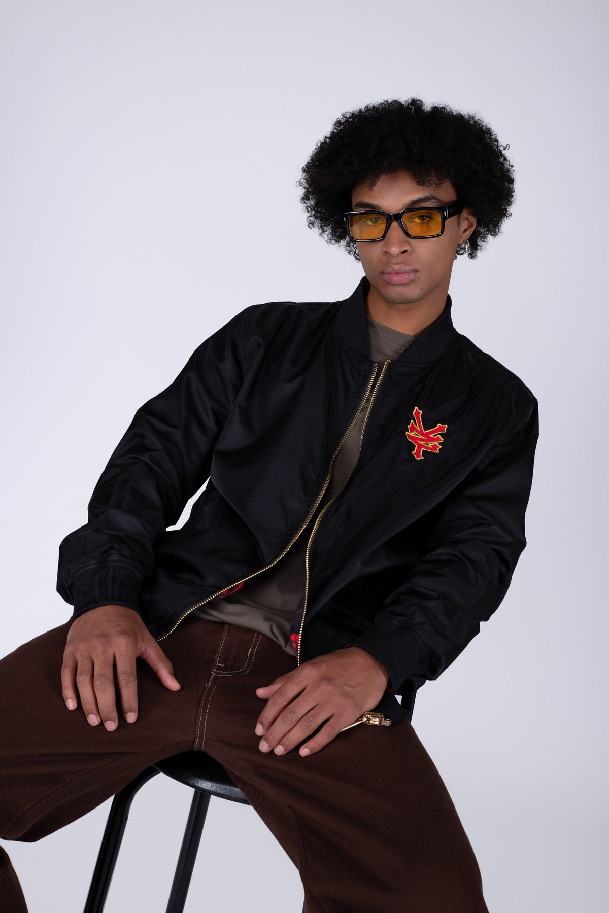 Chaqueta Bomber Reversible Blood Negro Zoo York