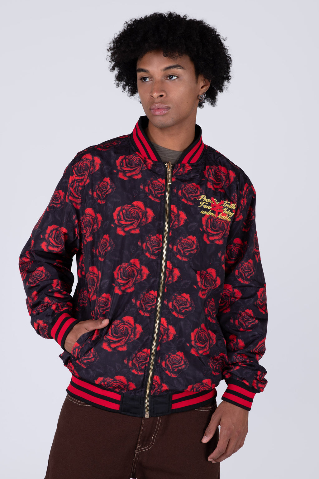 Chaqueta Bomber Reversible Blood Negro Zoo York