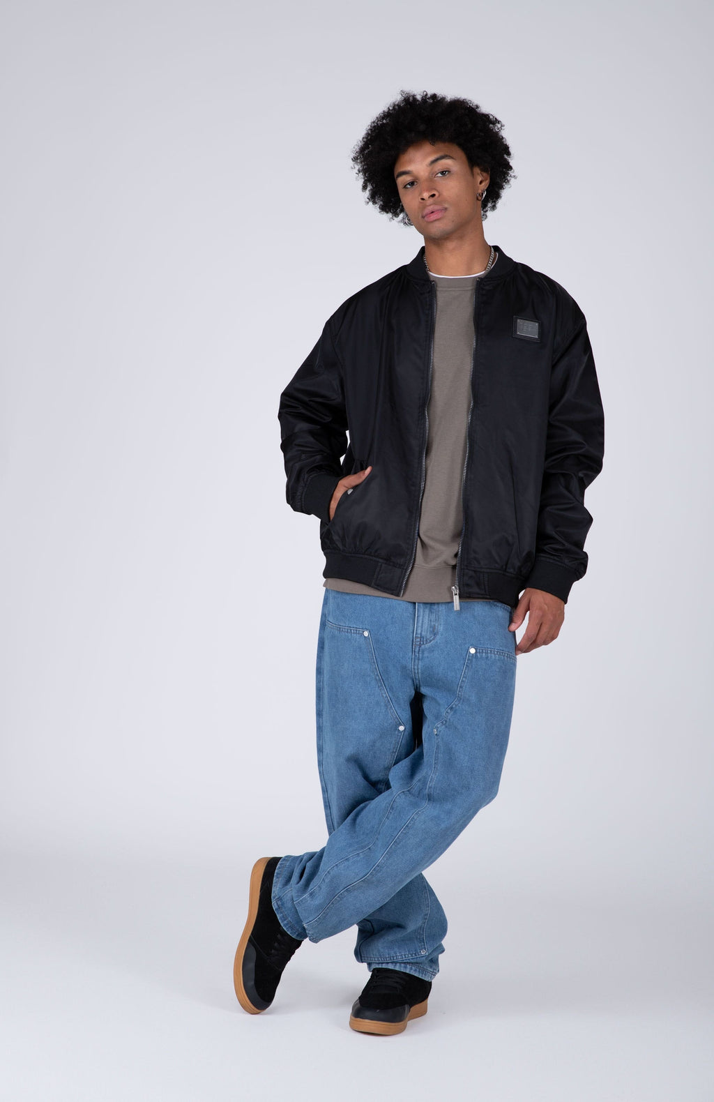 Chaqueta Bomber Metall Negro Zoo York
