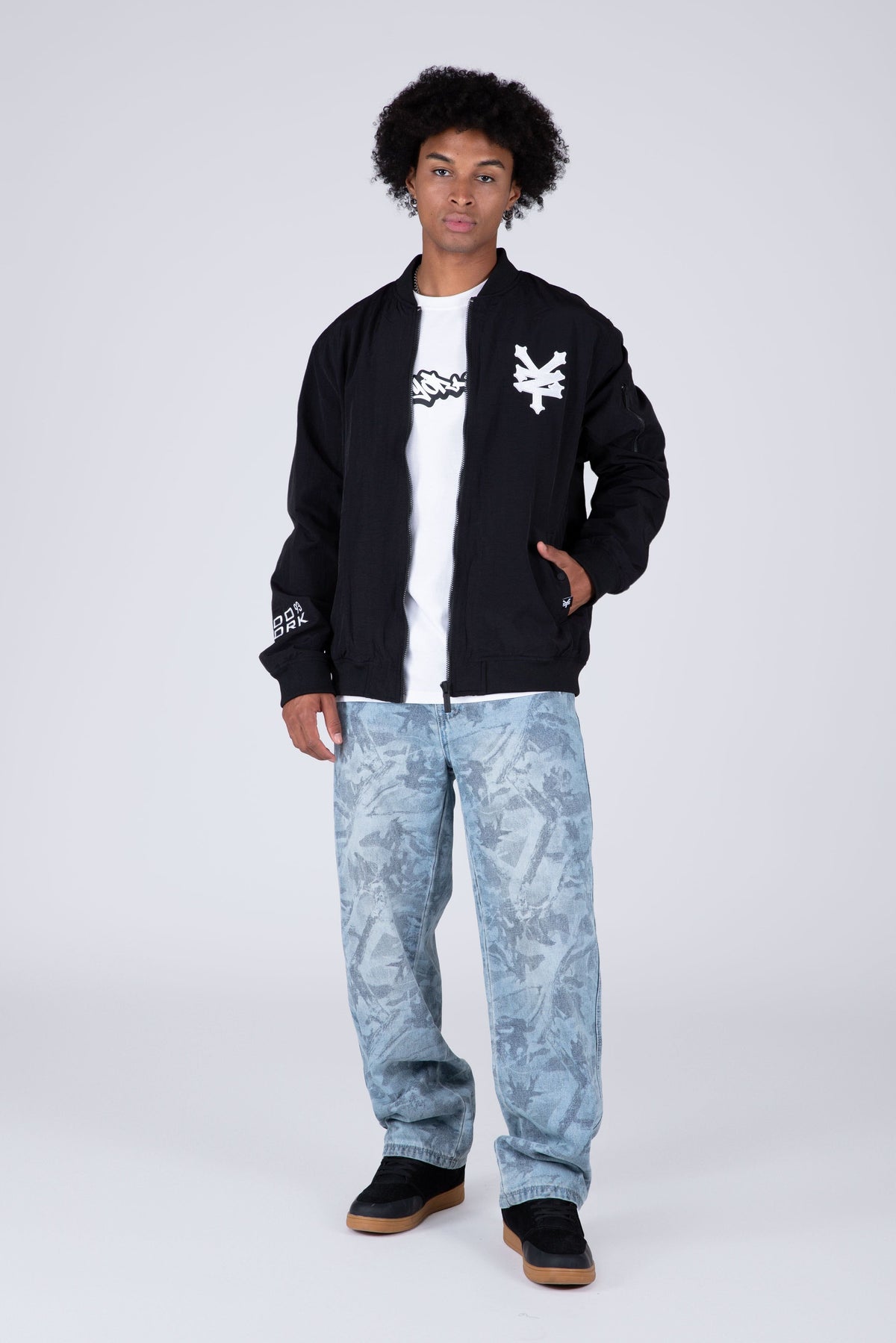 Chaqueta Bomber Go Forward Negro Zoo York