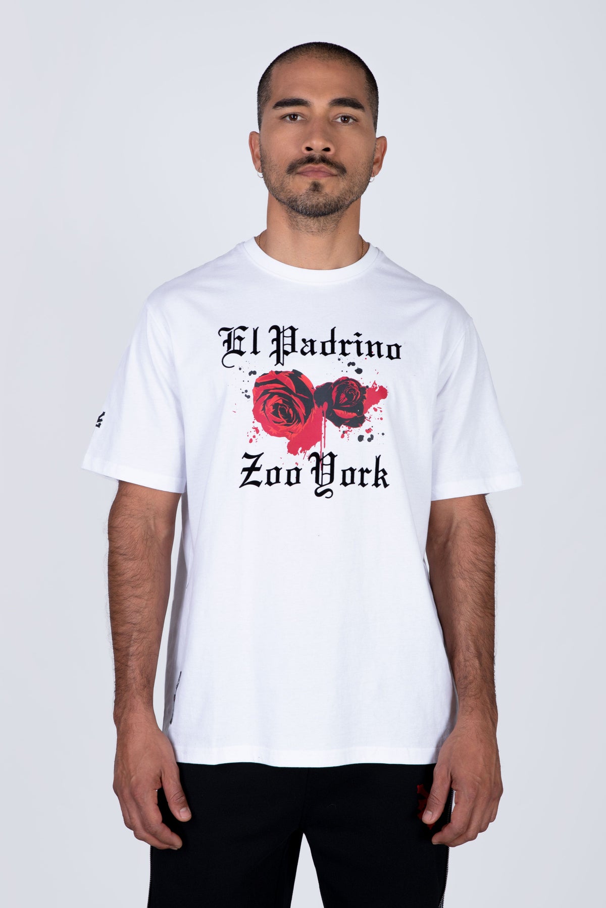 Polera Manga Corta El Padrino Blood Blanco Zoo York