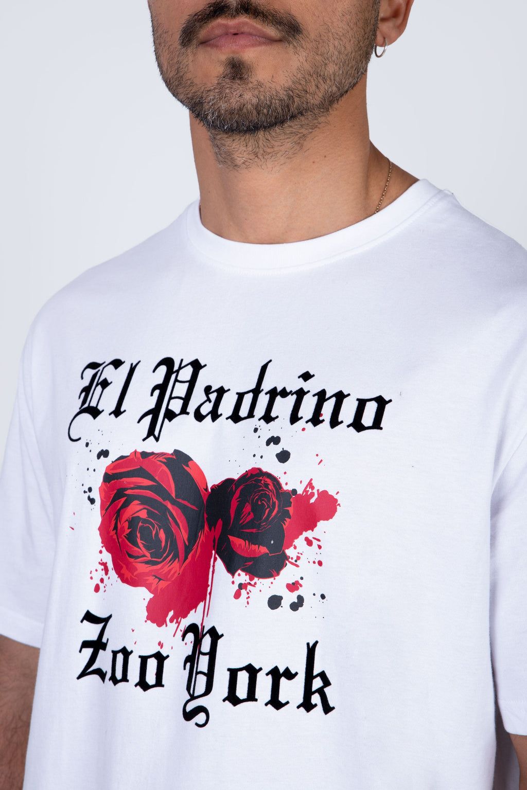 Polera Manga Corta El Padrino Blood Blanco Zoo York