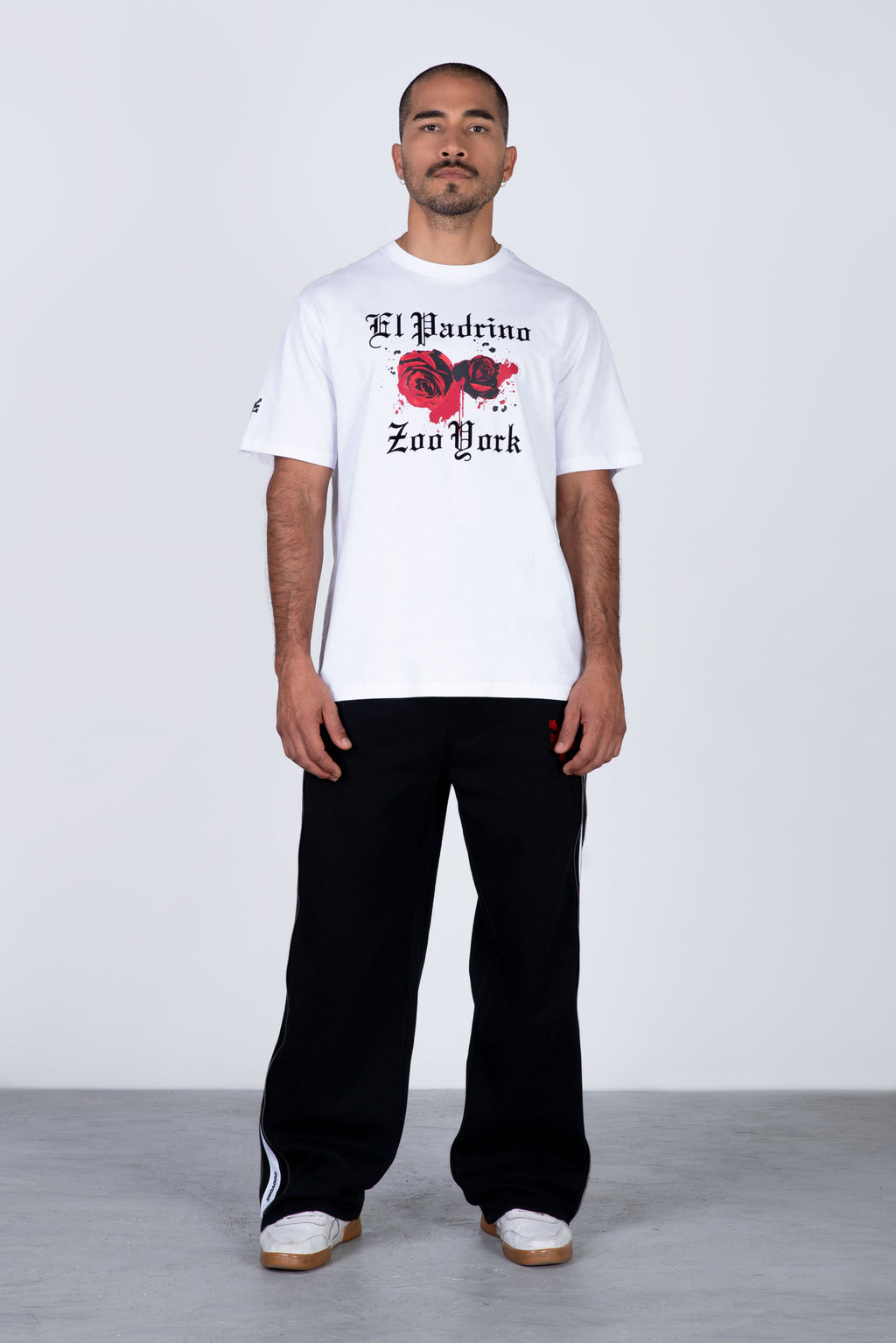 Polera Manga Corta El Padrino Blood Blanco Zoo York