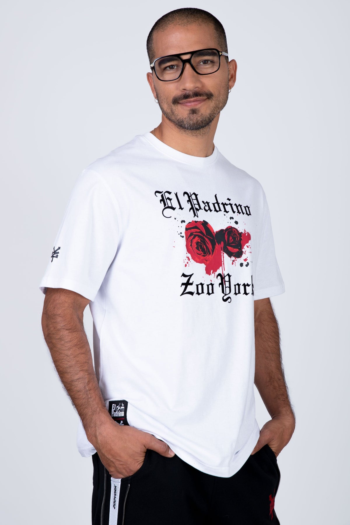 Polera Manga Corta El Padrino Blood Blanco Zoo York
