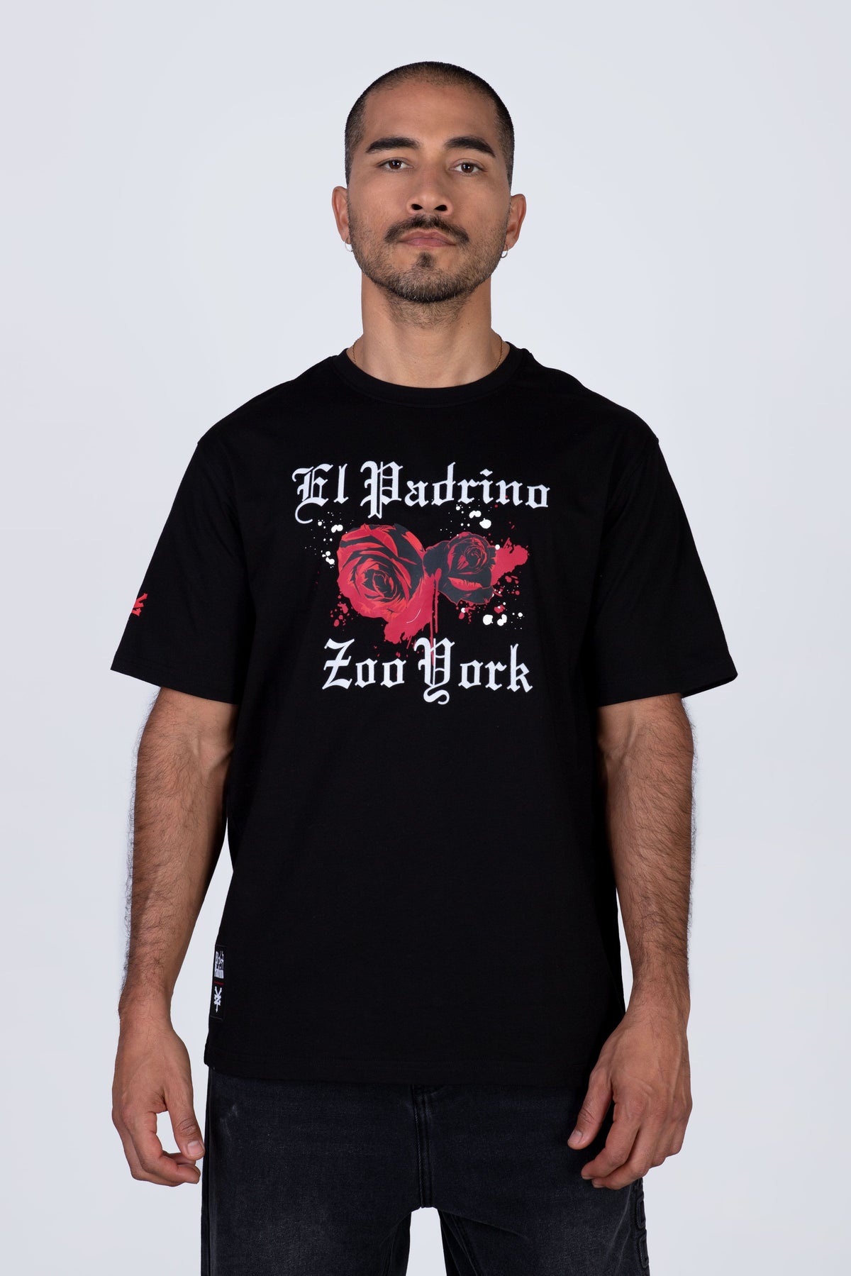 Polera Manga Corta El Padrino Blood Negro Zoo York