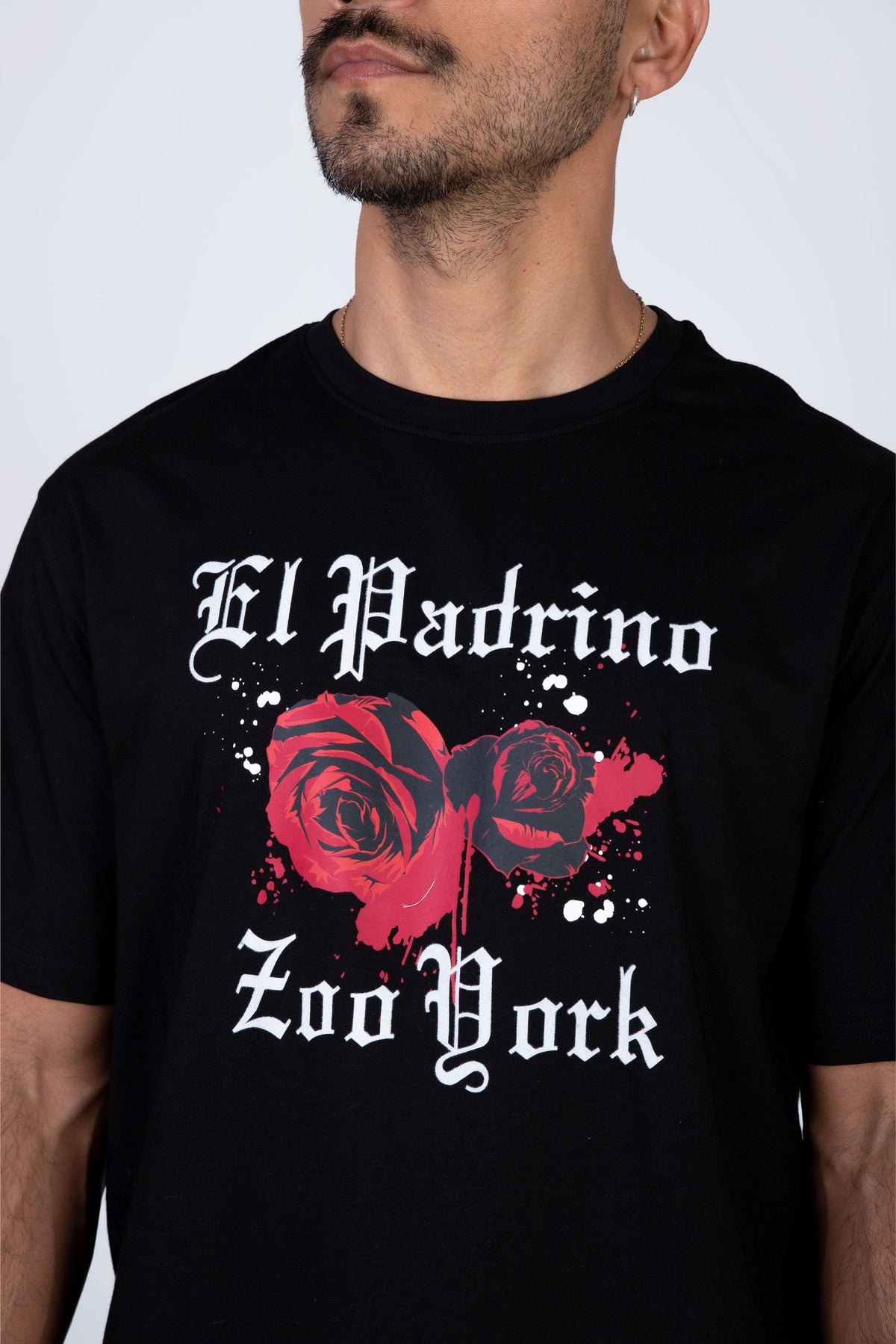 Polera Manga Corta El Padrino Blood Negro Zoo York