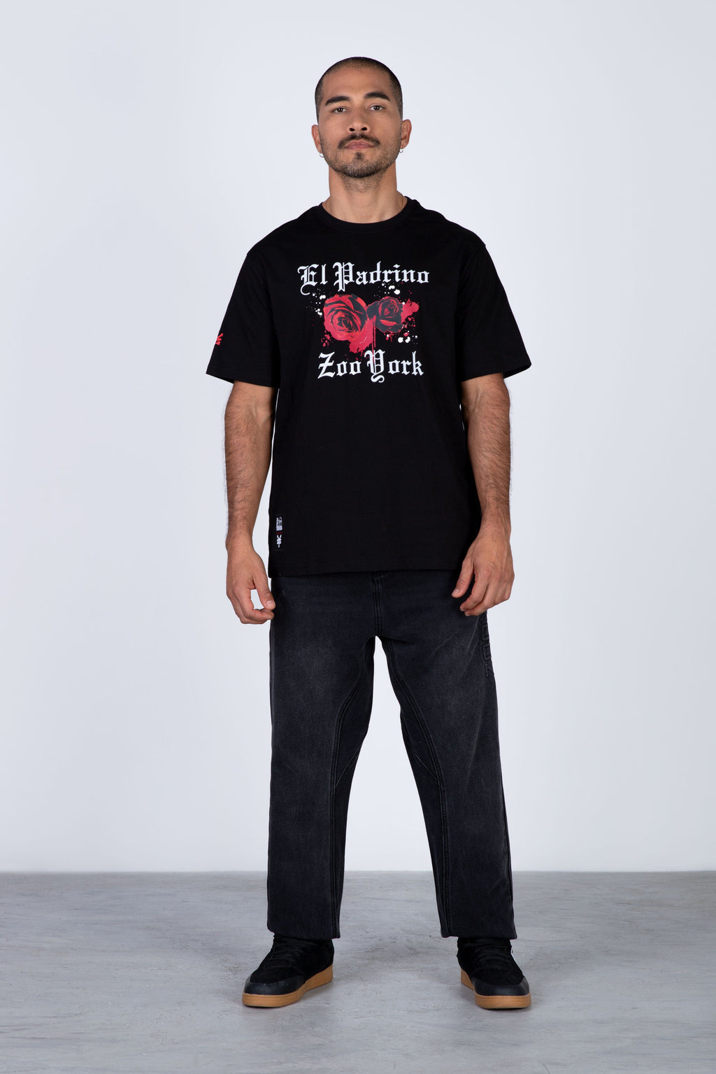 Polera Manga Corta El Padrino Blood Negro Zoo York