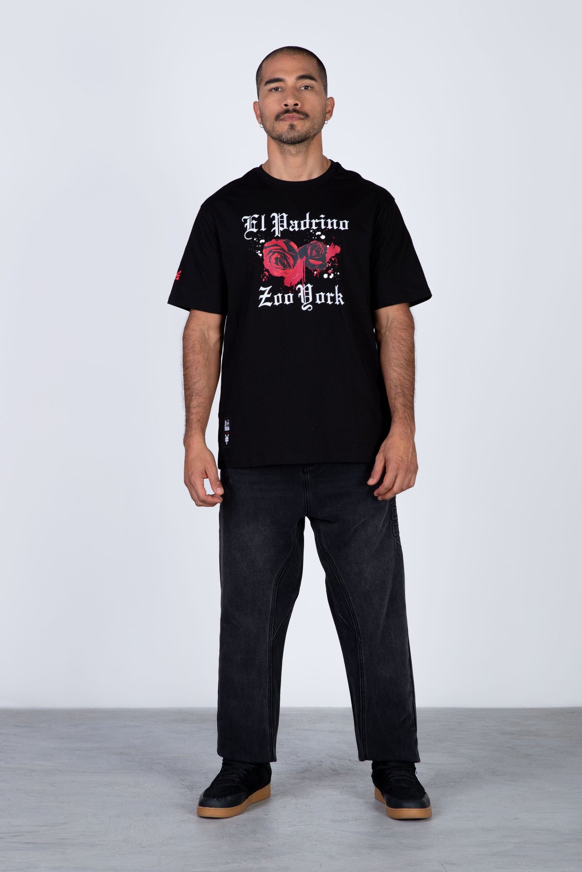 Polera Manga Corta El Padrino Blood Negro Zoo York