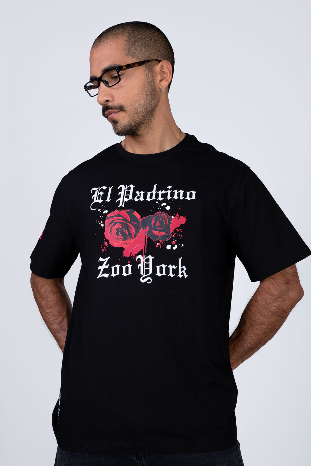 Polera Manga Corta El Padrino Blood Negro Zoo York