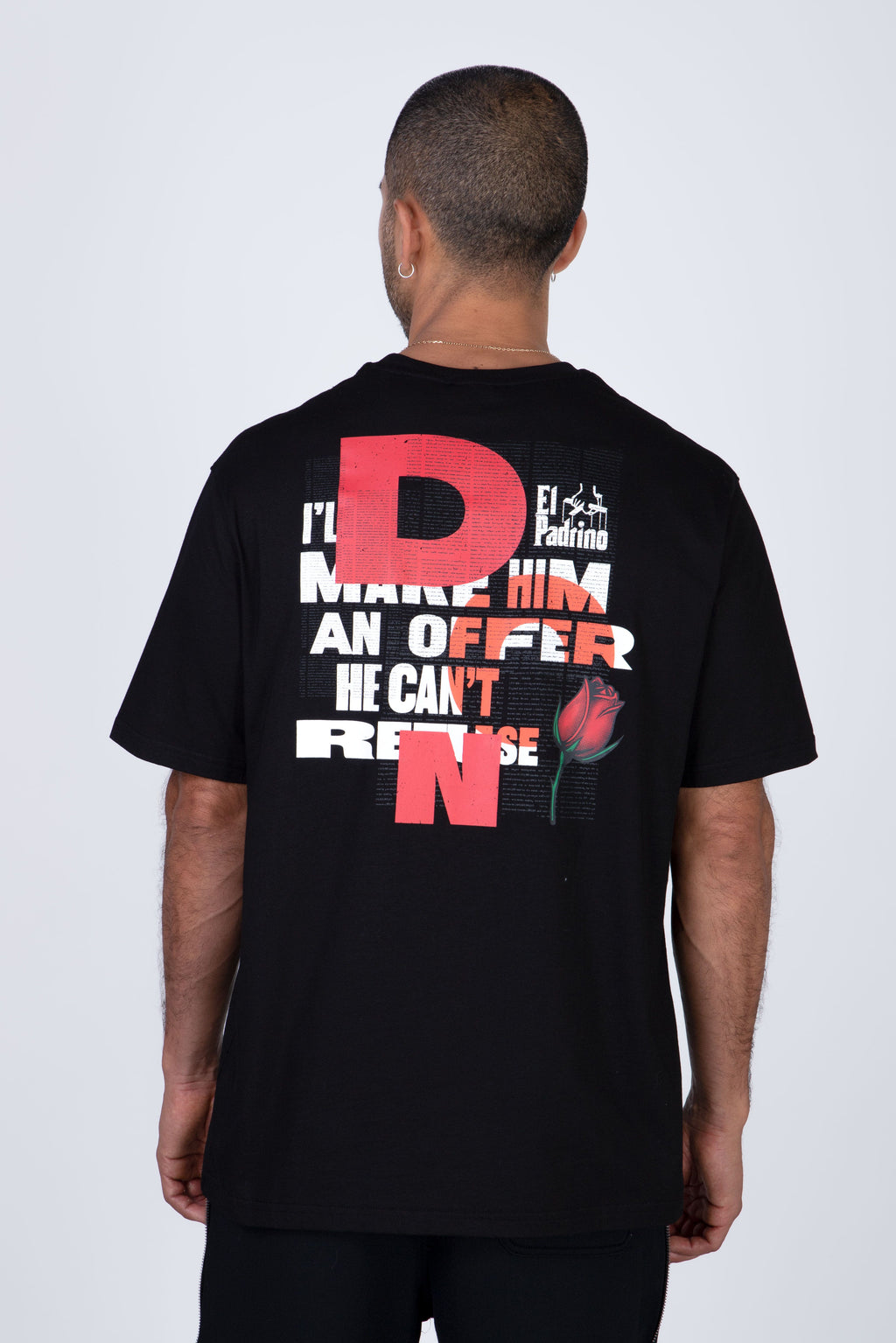 Polera Manga Corta El Padrino Thedon Negro Zoo York