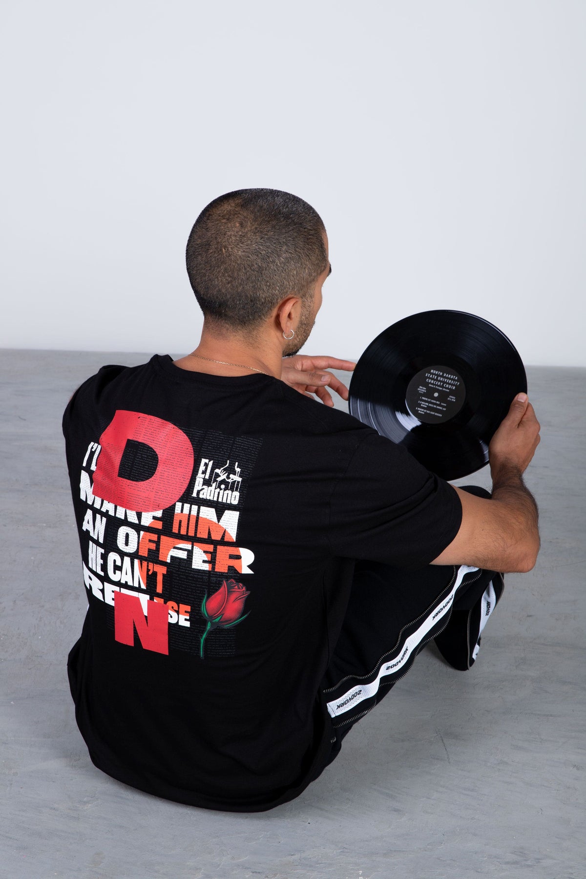 Polera Manga Corta El Padrino Thedon Negro Zoo York