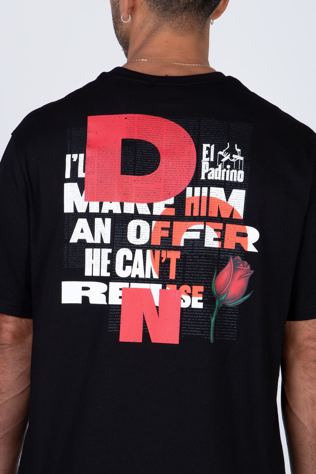 Polera Manga Corta El Padrino Thedon Negro Zoo York