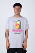 Polera Manga Corta Garfield Icecream Gris ERRANTE