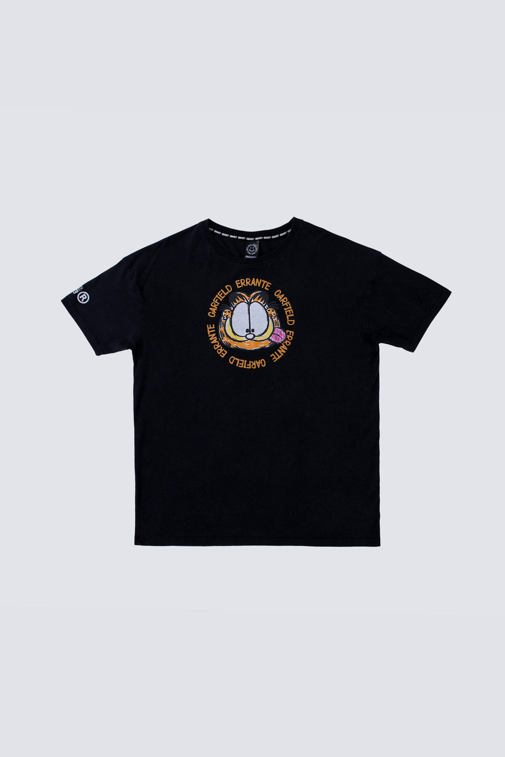 Polera Manga Corta Garfield Crayon Gris ERRANTE