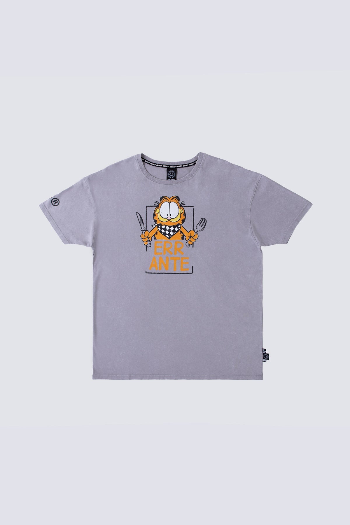 Polera Manga Corta Garfield Cutlery Gris ERRANTE