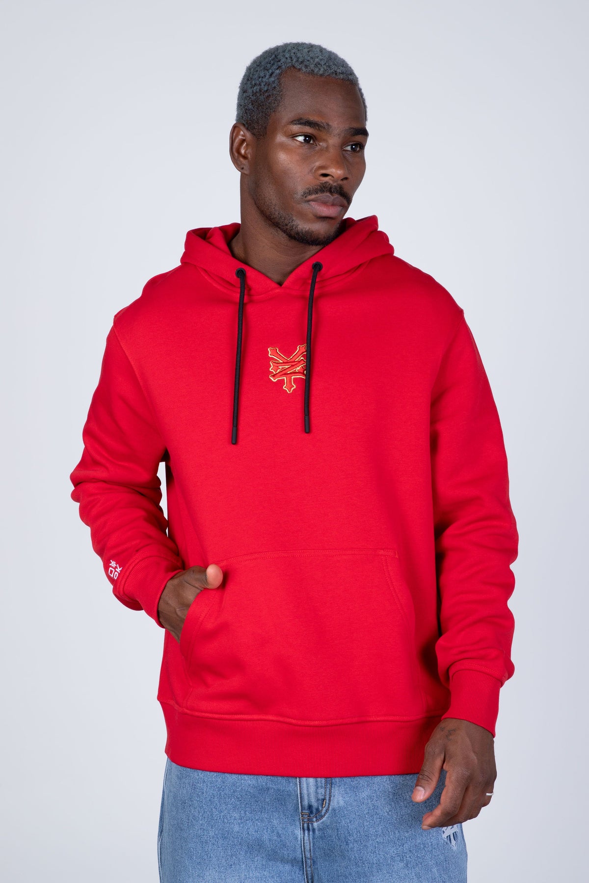 Poleron Hood Legacy Rojo Zoo York