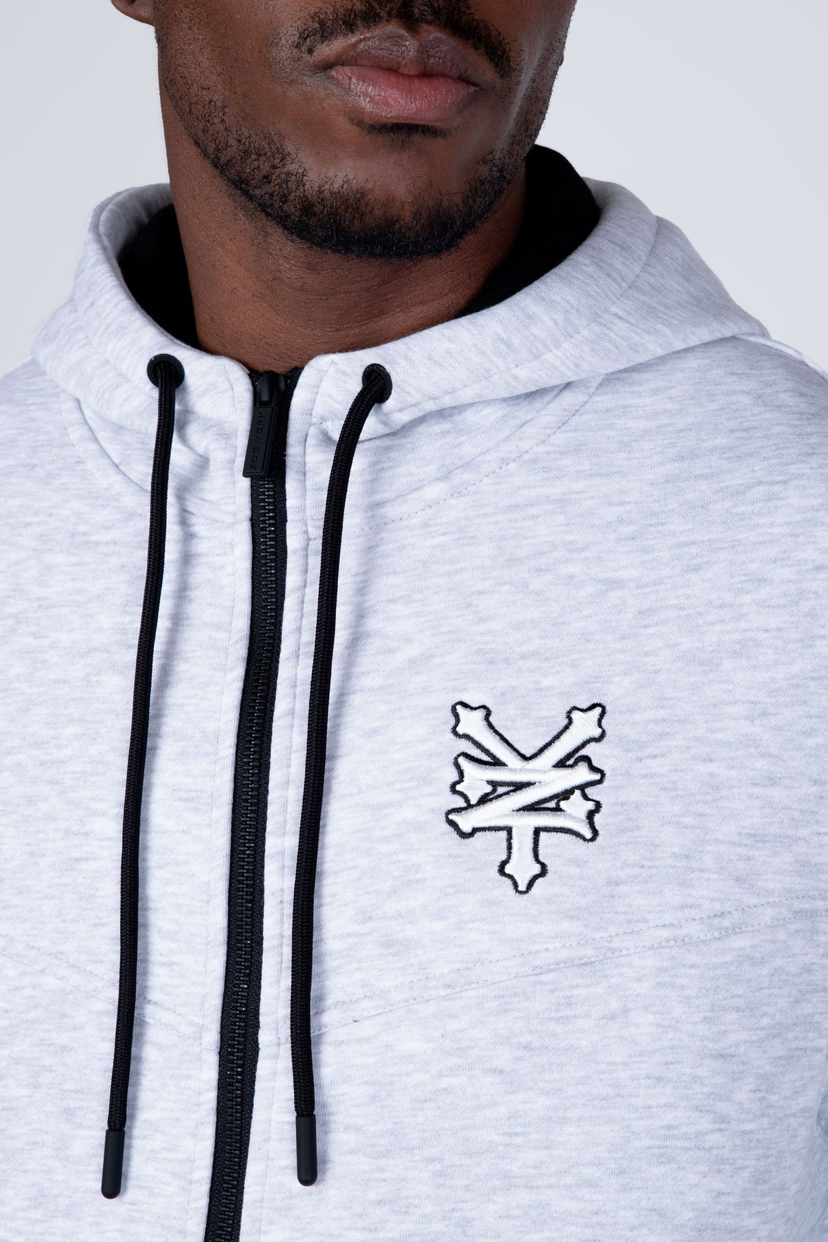 Poleron Zip Resubway Gris Zoo York