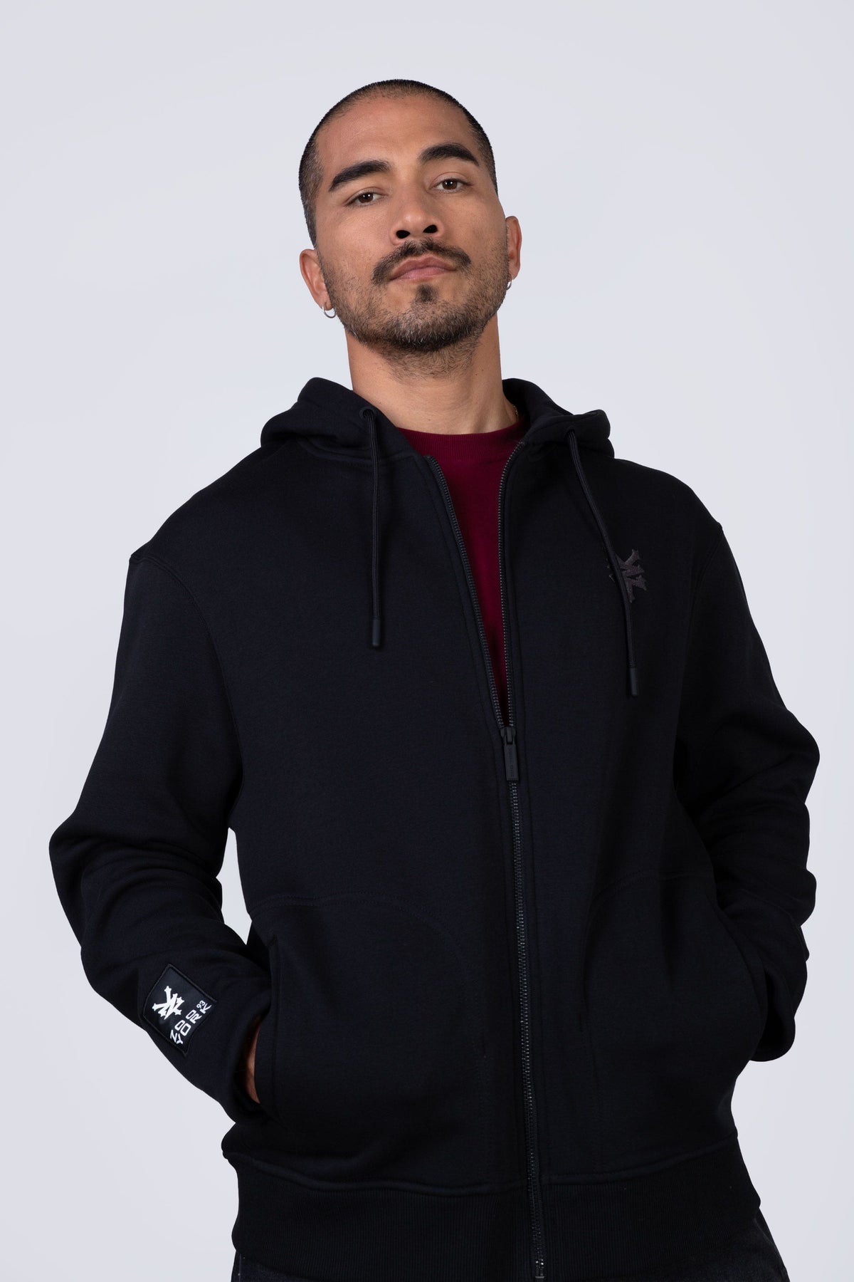 Poleron Zip True Negro Zoo York
