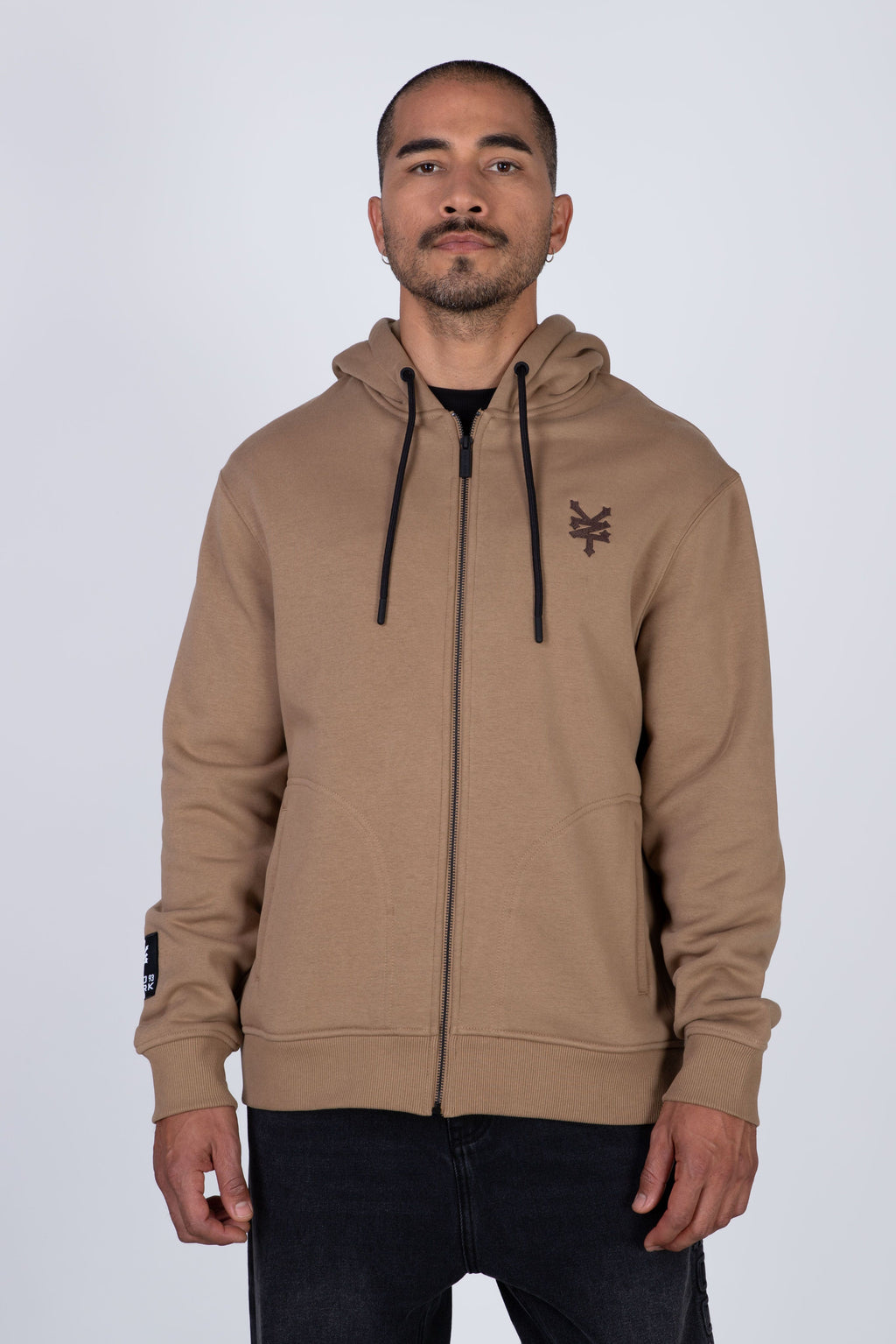Poleron Zip True Beige Zoo York