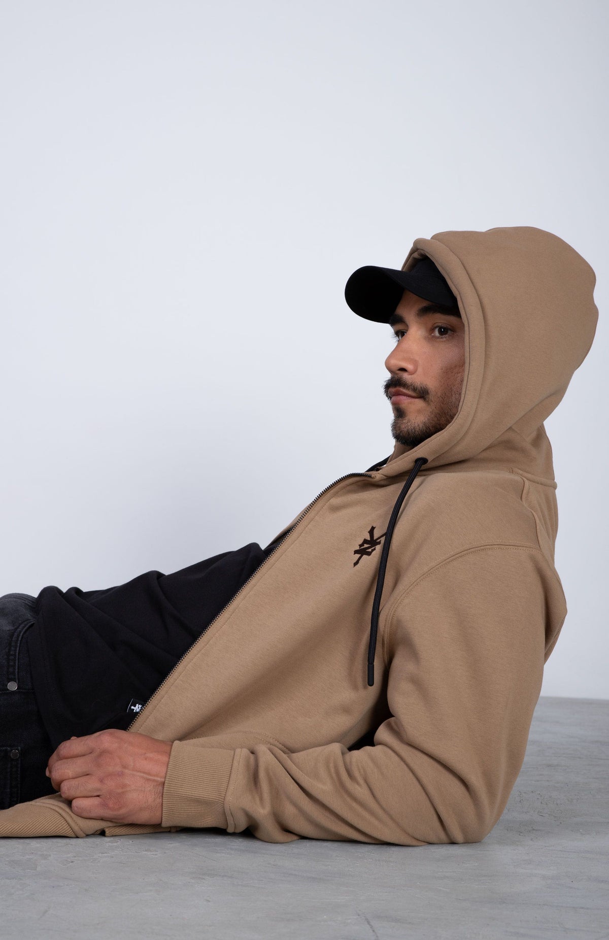 Poleron Zip True Beige Zoo York