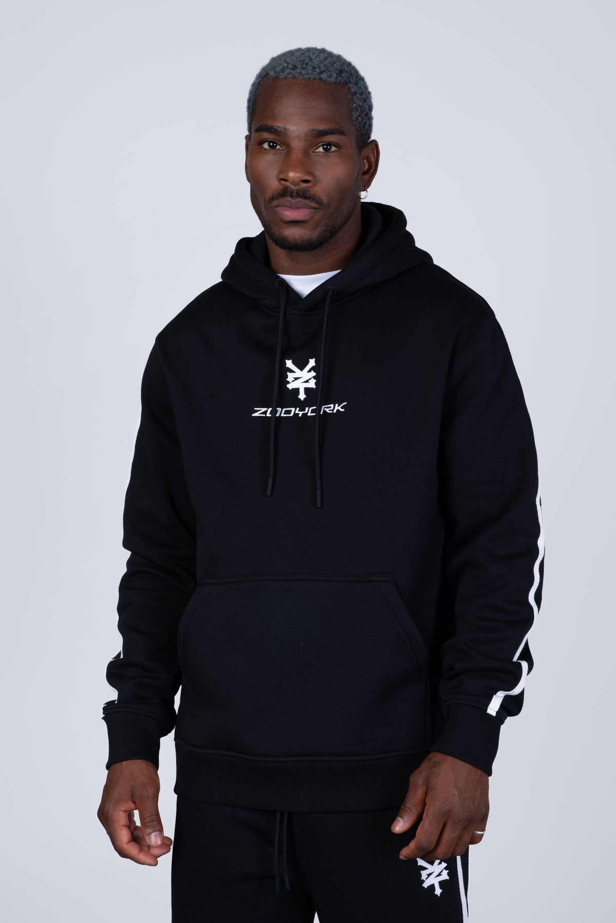 Poleron Hood Commitment Negro Zoo York