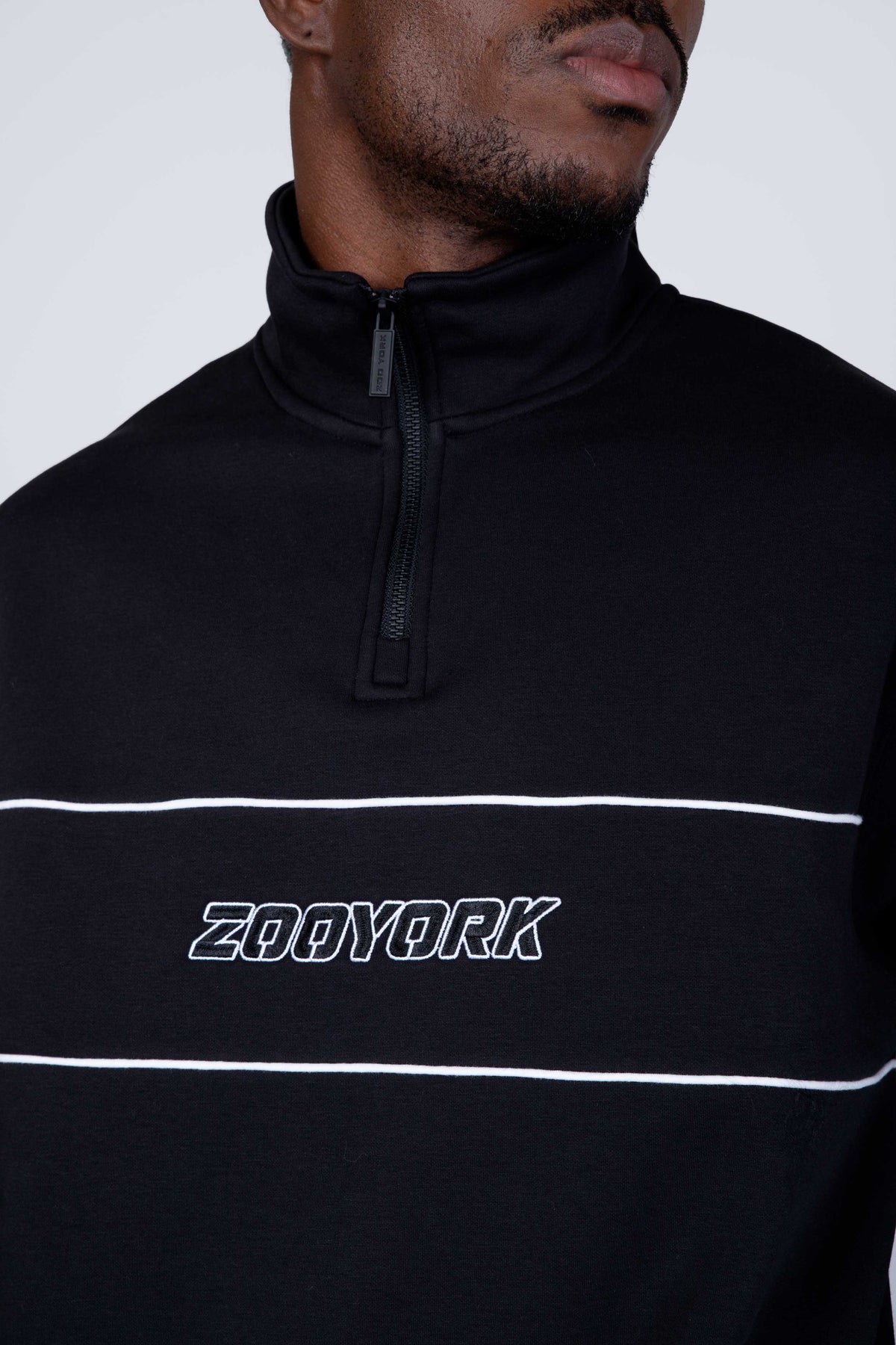 Poleron Half Zip Coreline Negro Zoo York