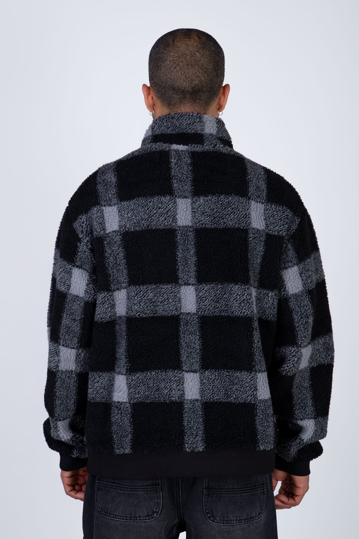 Chaqueta Polar Bomber Sherpa Negro Zoo York