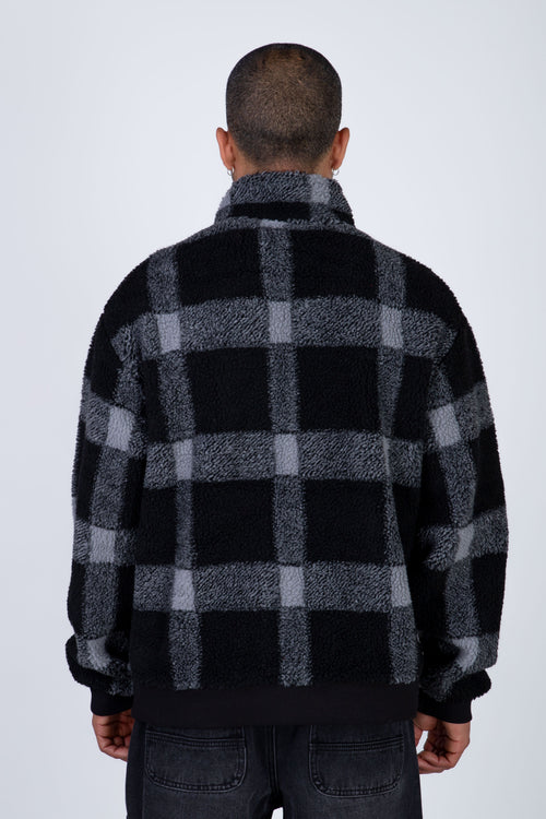 Chaqueta Polar Bomber Sherpa Negro Zoo York
