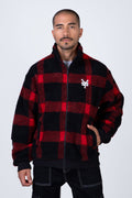 Chaqueta Polar Bomber Sherpa Rojo Zoo York