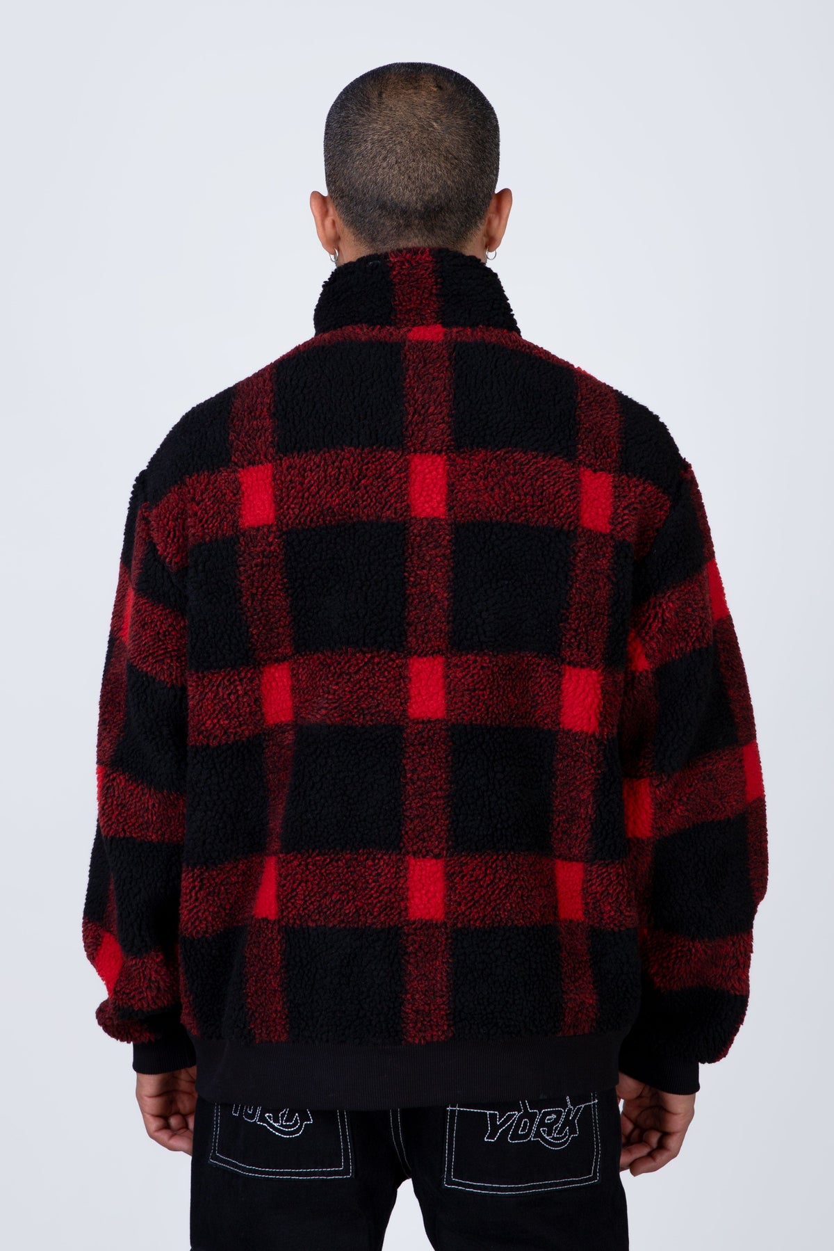 Chaqueta Polar Bomber Sherpa Rojo Zoo York