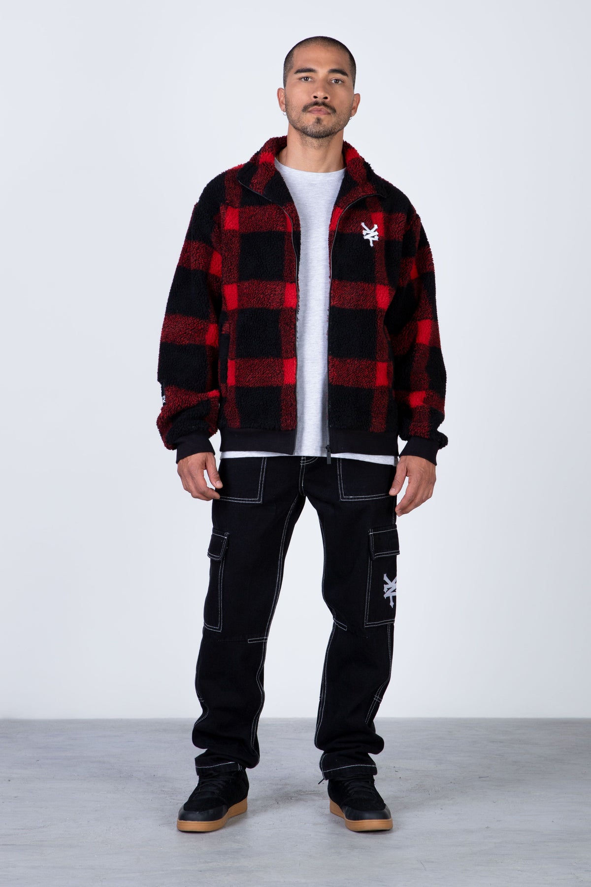 Chaqueta Polar Bomber Sherpa Rojo Zoo York