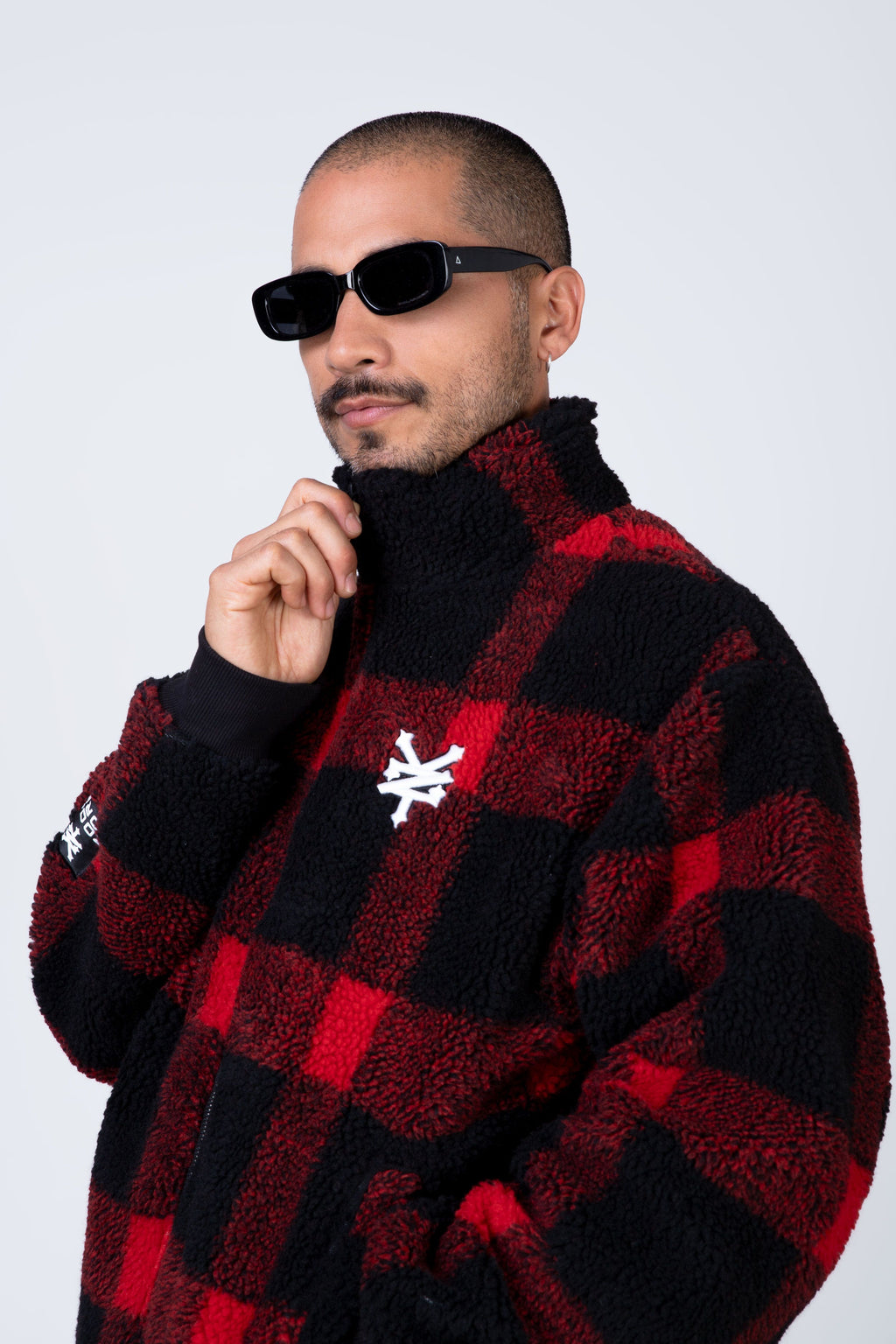 Chaqueta Polar Bomber Sherpa Rojo Zoo York