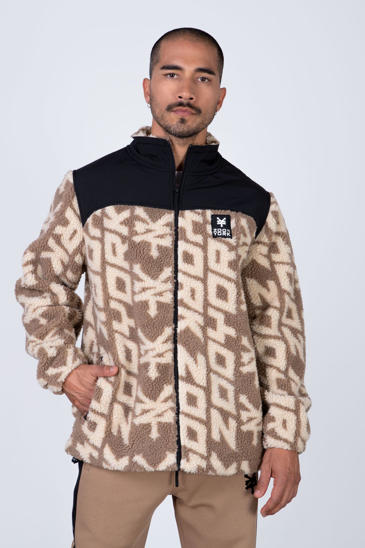 Chaqueta Polar Sherpa Magicwarm Beige Zoo York