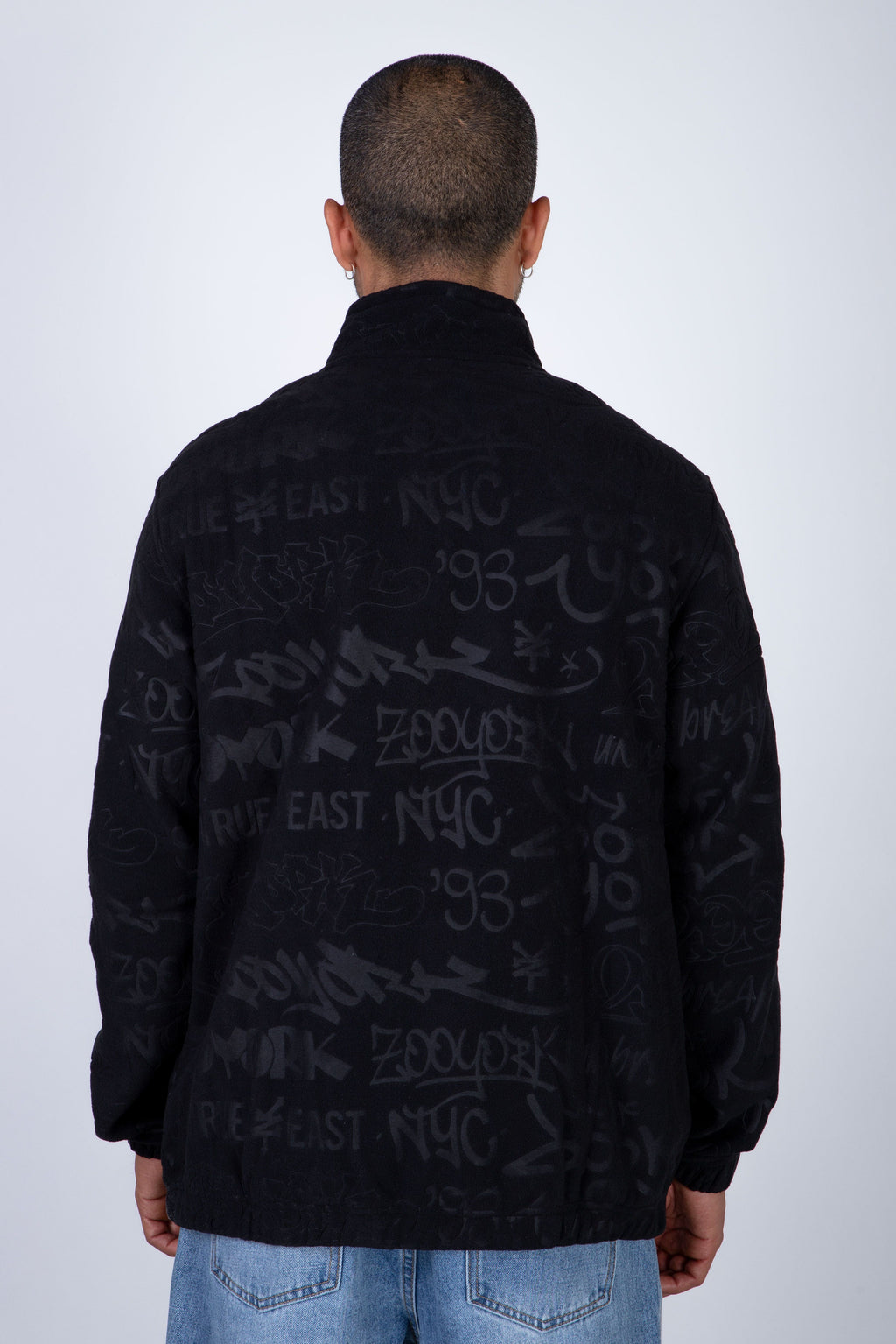 Chaqueta Polar Zip Polarwall Negro Zoo York