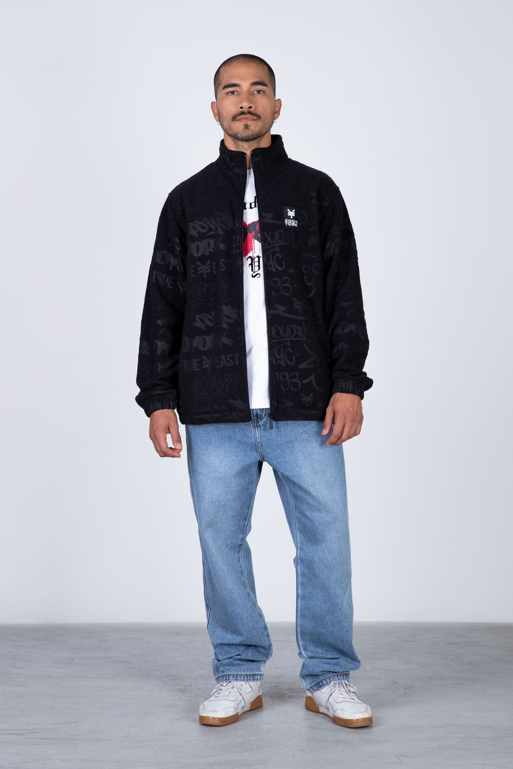 Chaqueta Polar Zip Polarwall Negro Zoo York