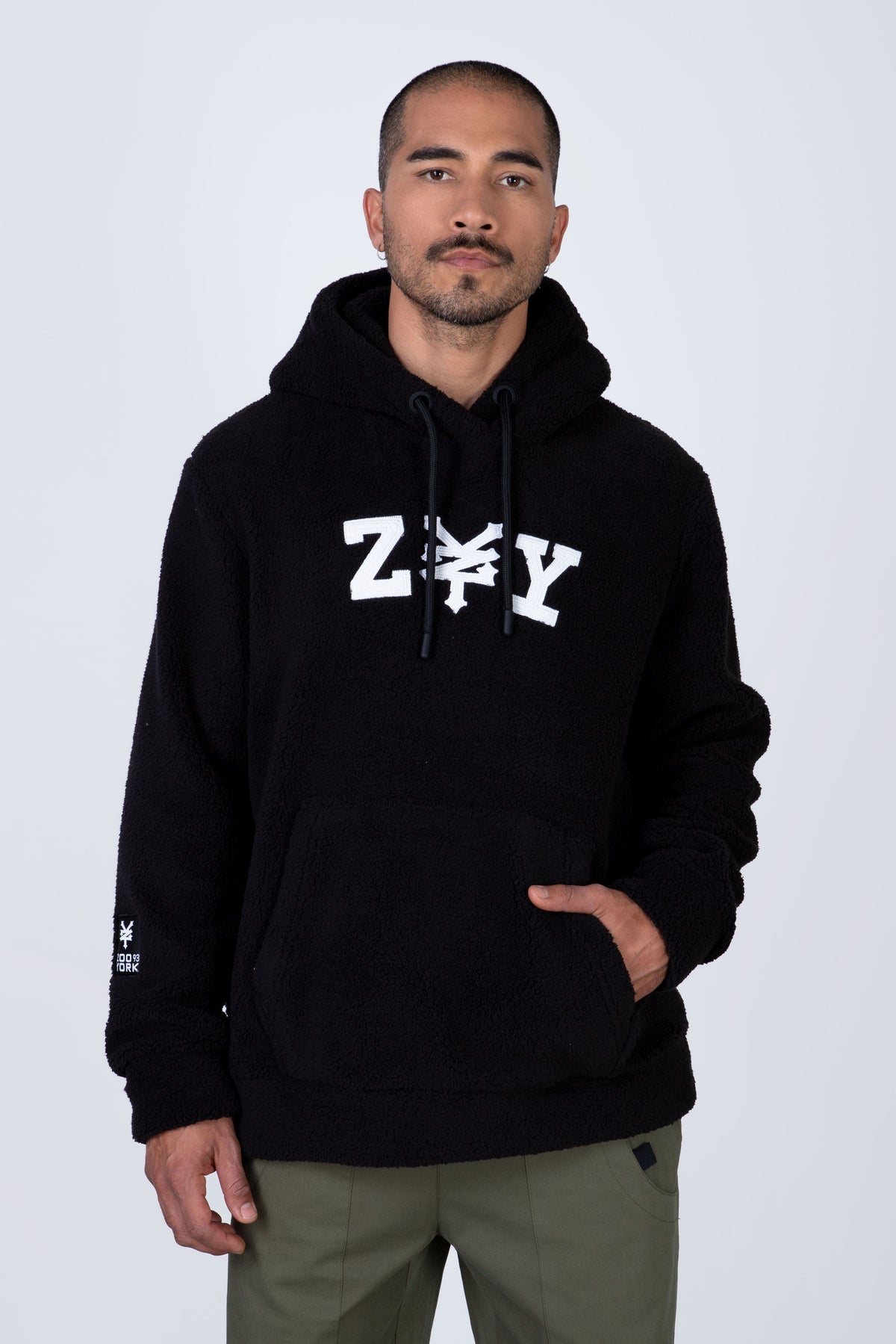 Poleron Polar Hood Softypolar Negro Zoo York