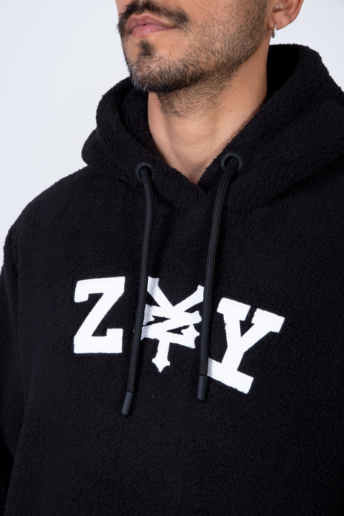 Poleron Polar Hood Softypolar Negro Zoo York