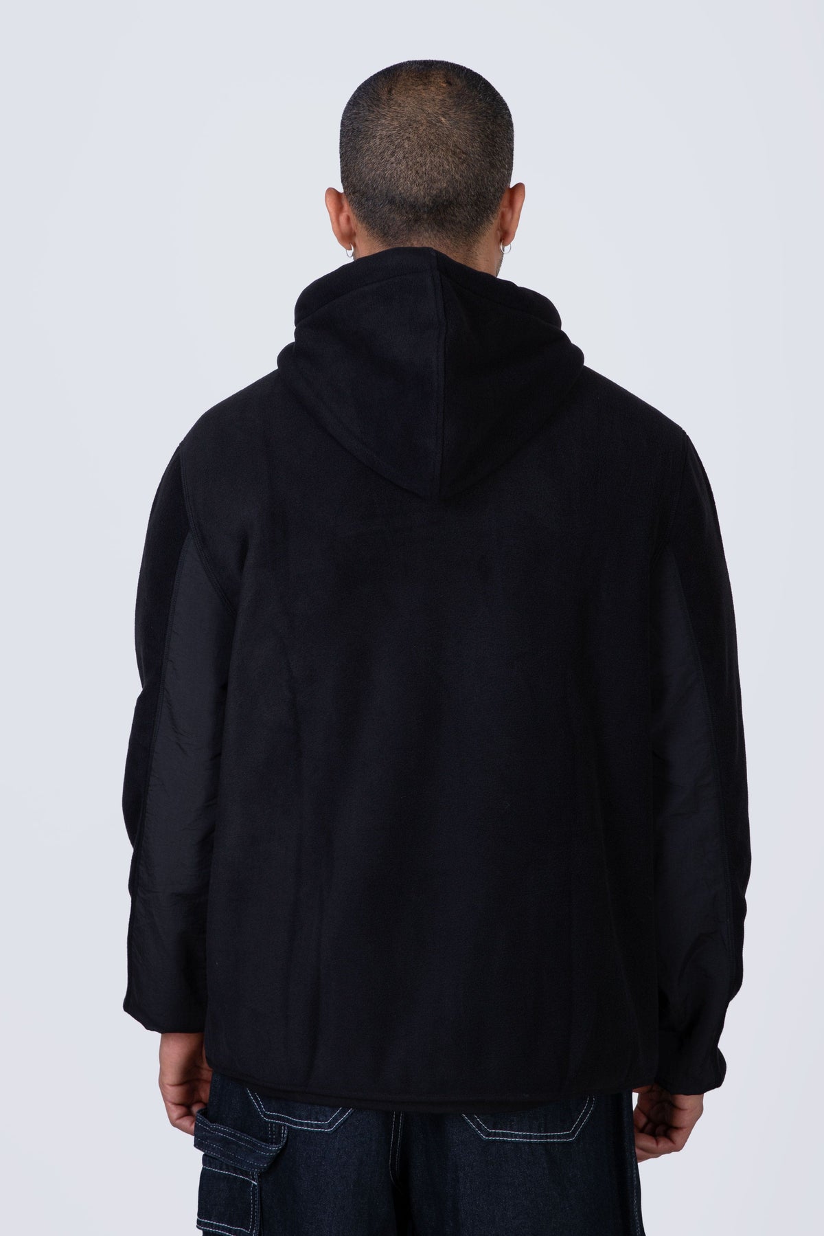Poleron Polar Zip Furry Negro Zoo York