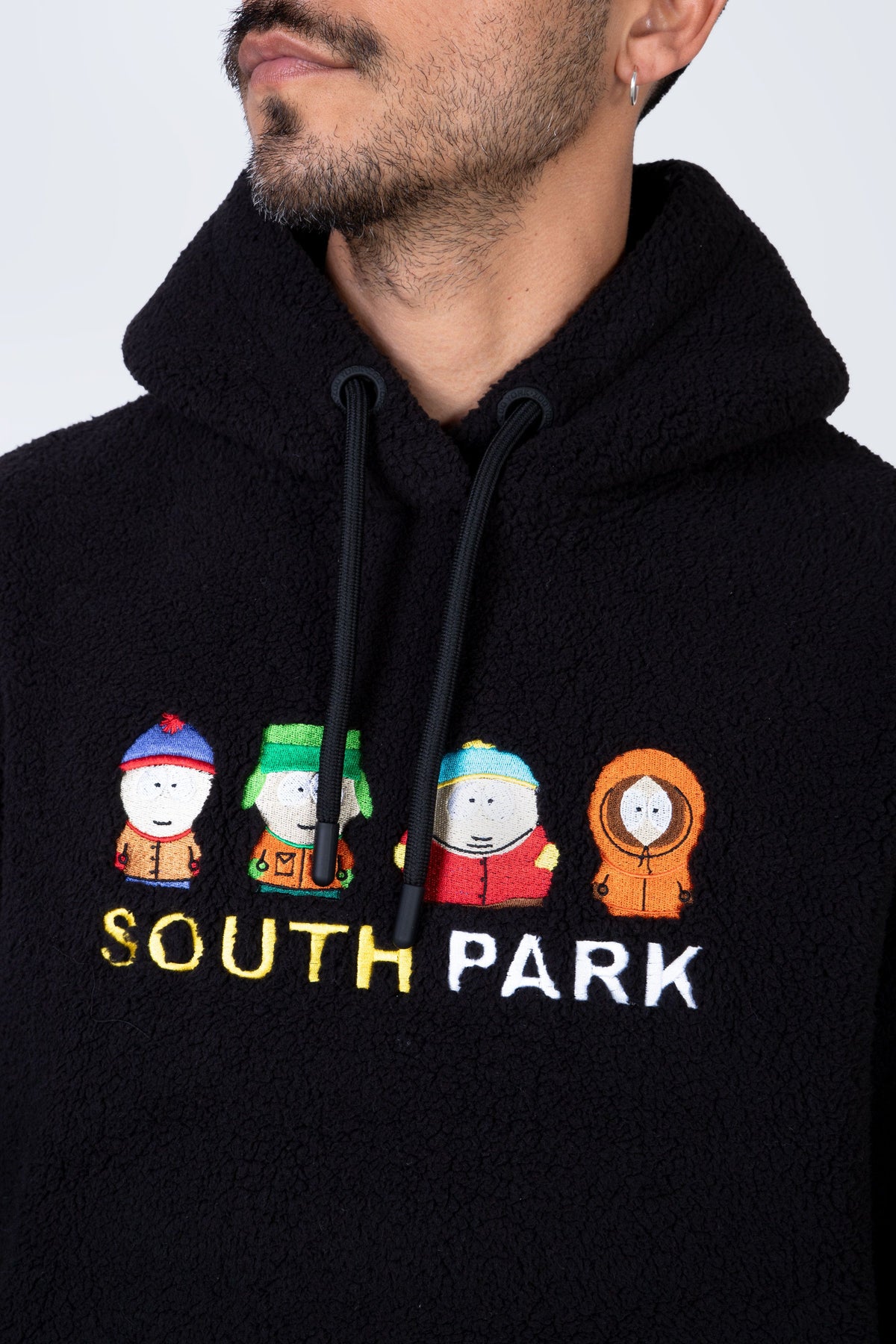 Poleron Polar Hood Bob Esponja Softyfriends Negro Zoo York
