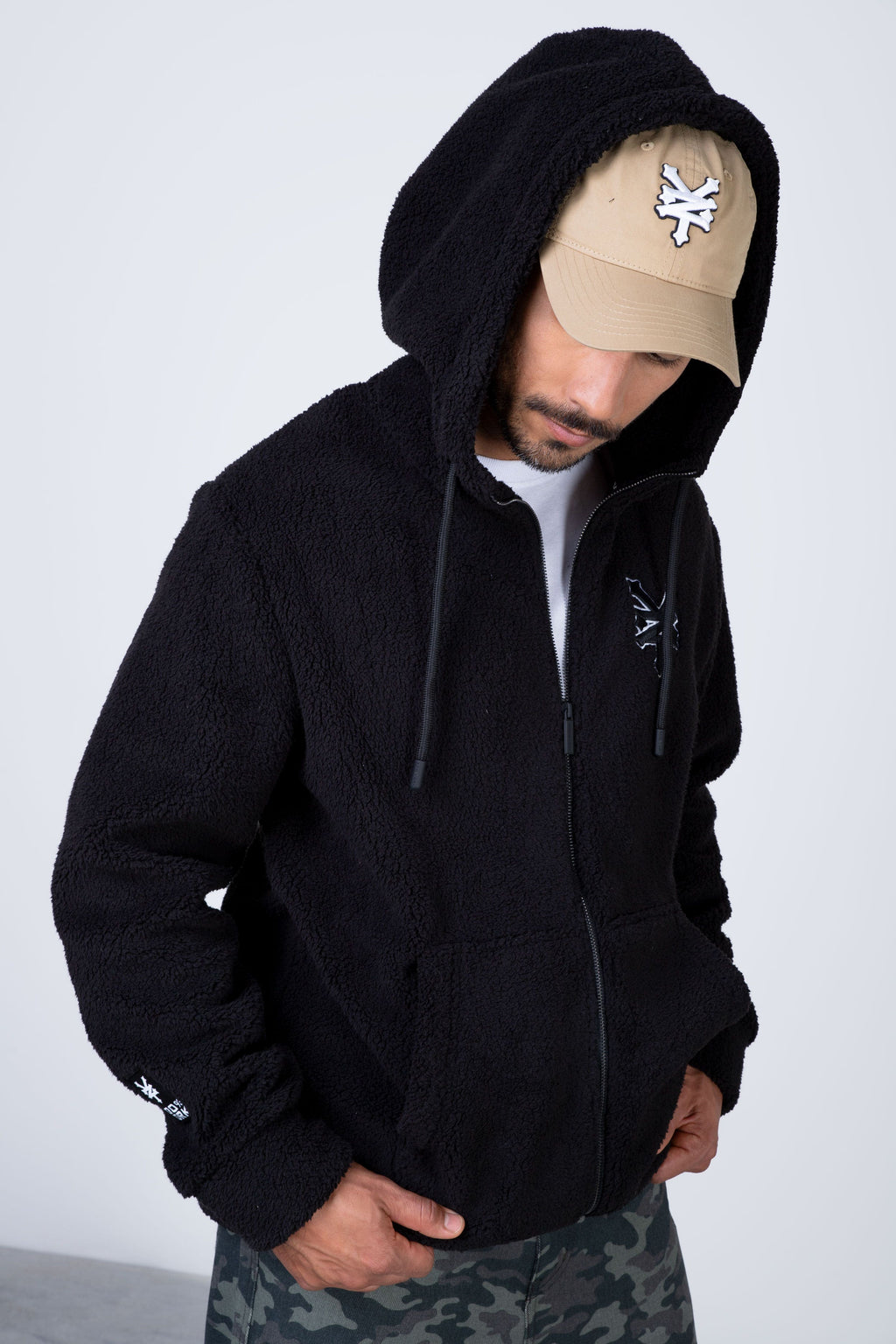 Poleron Polar Zip Softalways Negro Zoo York