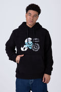 Poleron Polar Hood Pitufos Softchilly Negro ERRANTE