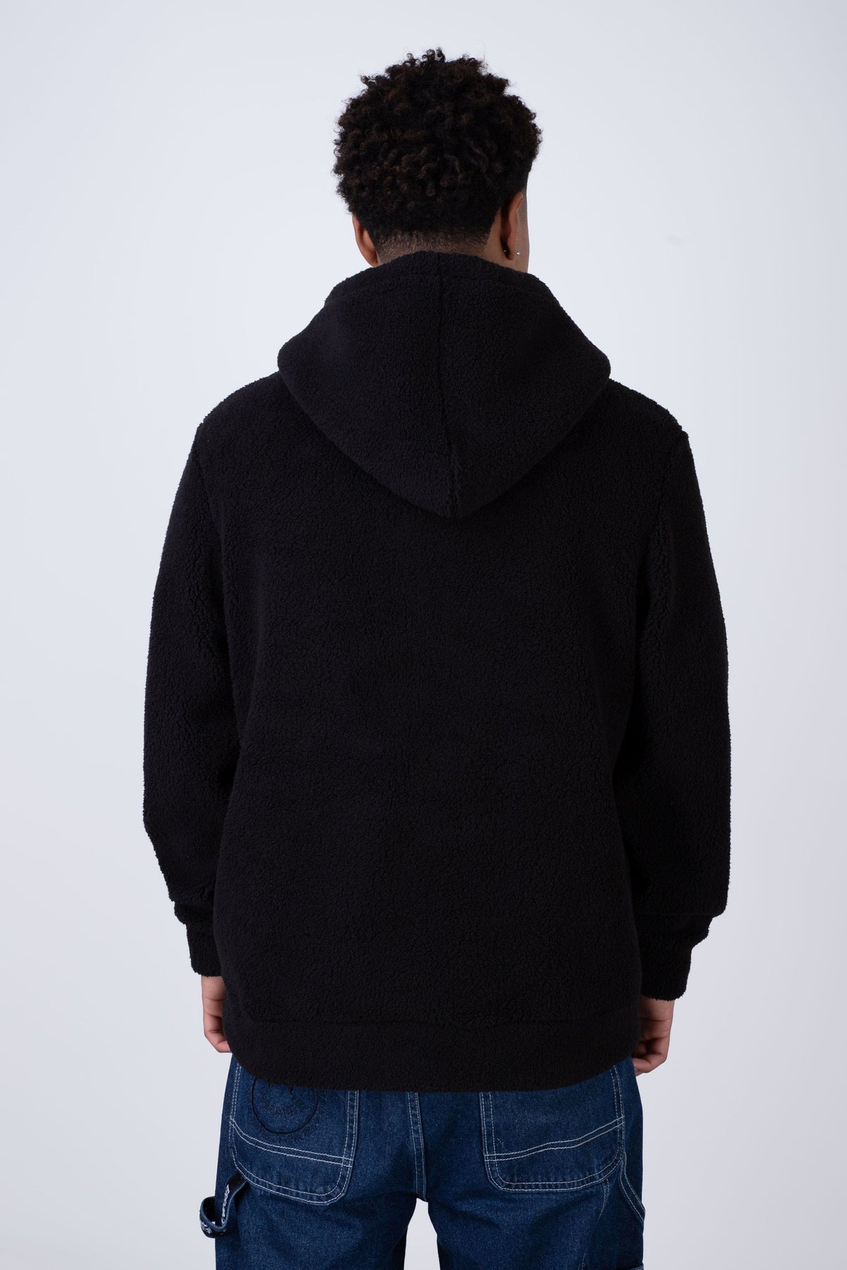 Poleron Polar Hood Pitufos Softchilly Negro ERRANTE