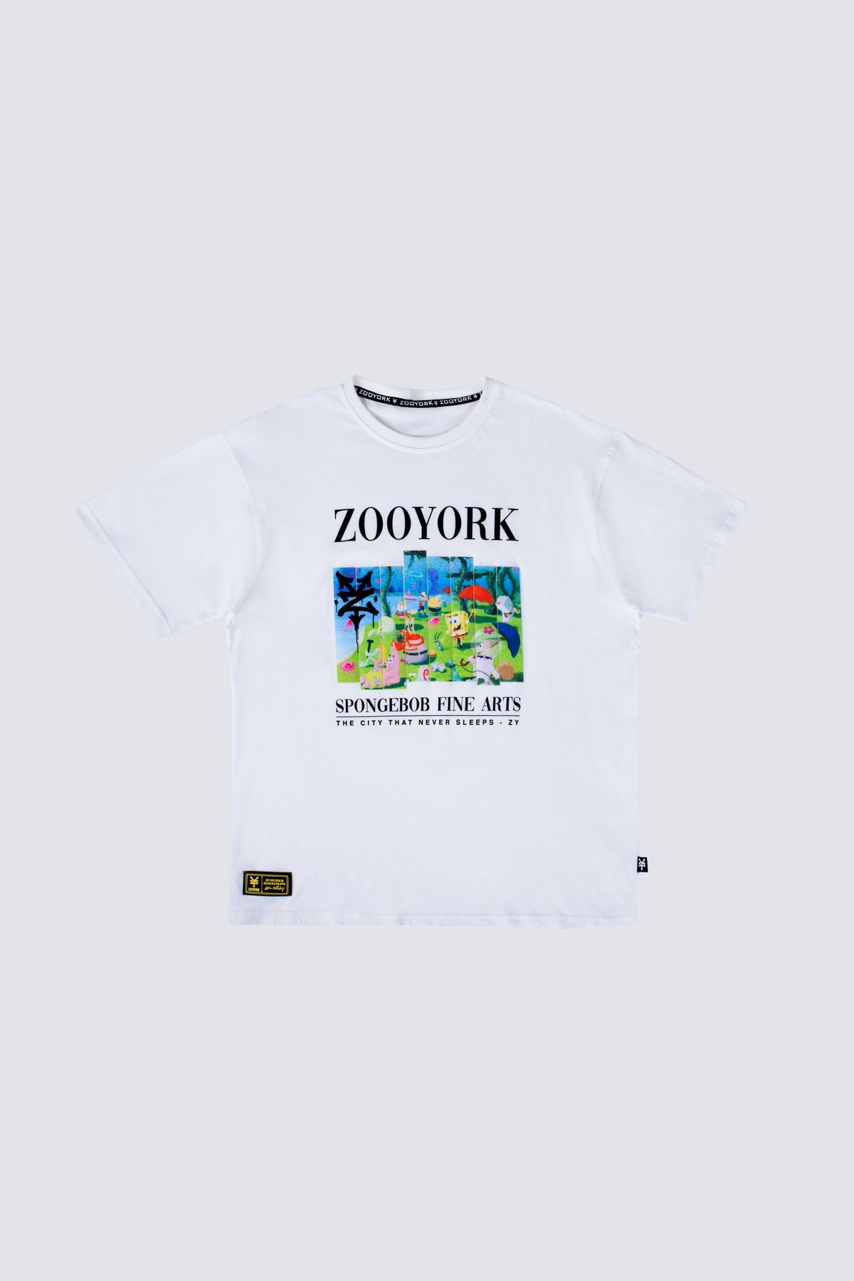 Polera Manga Corta Bob Esponja Masterpiece Beige